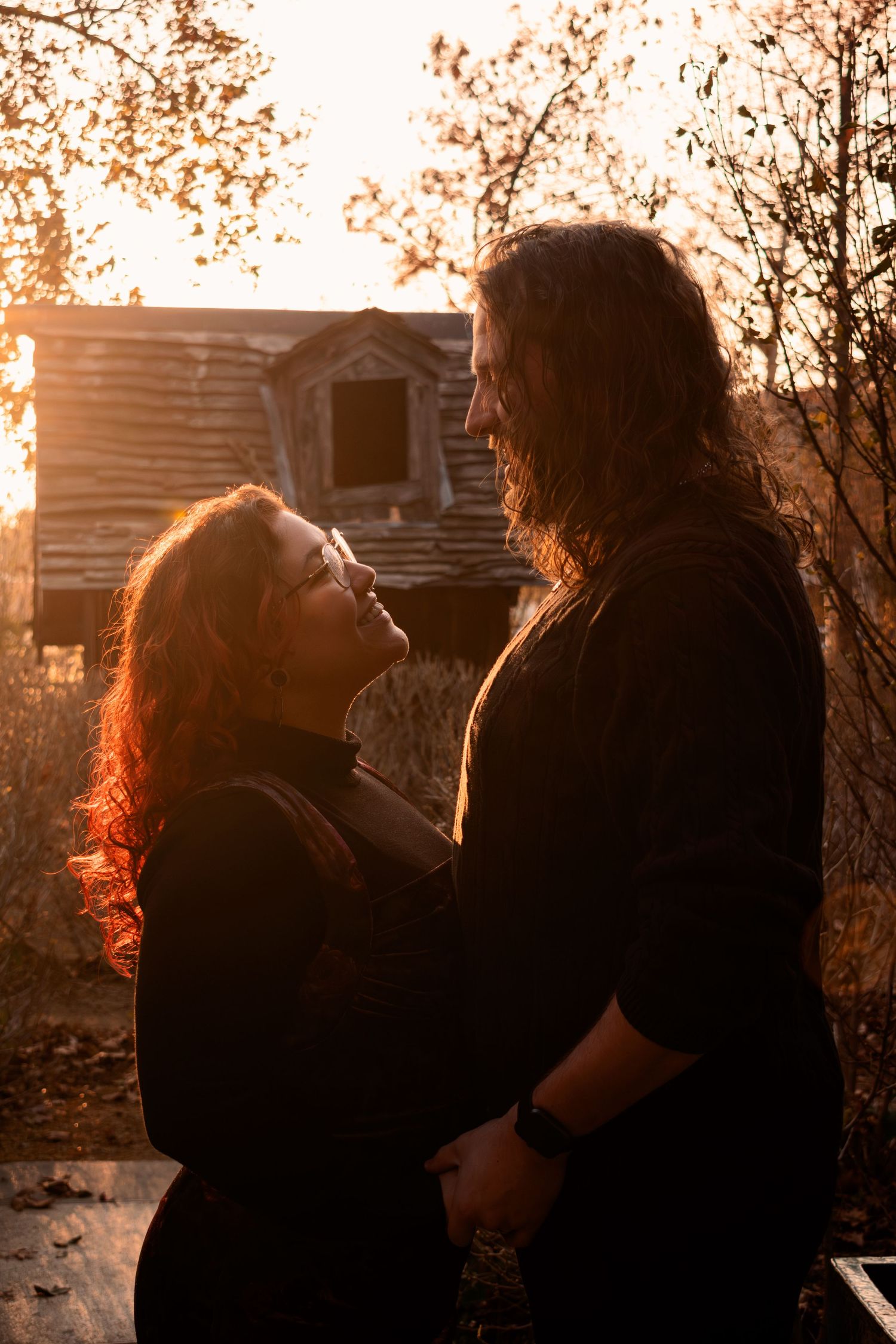 Cheyenne Michelle Photography Oklahoma moody earthy tone couples photography romantic couples engagement photoshoot