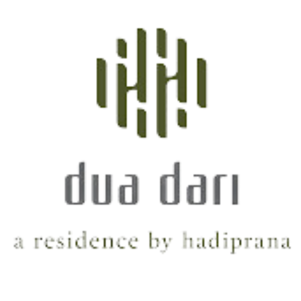 Dua Dari residence logo with vertical green lines forming a circular pattern.