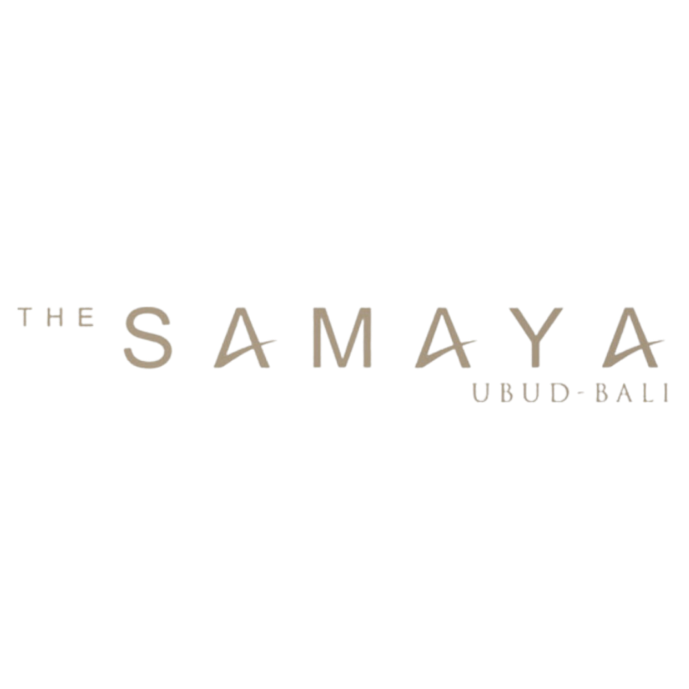 The Samaya Ubud Bali text logo in elegant brown typography.