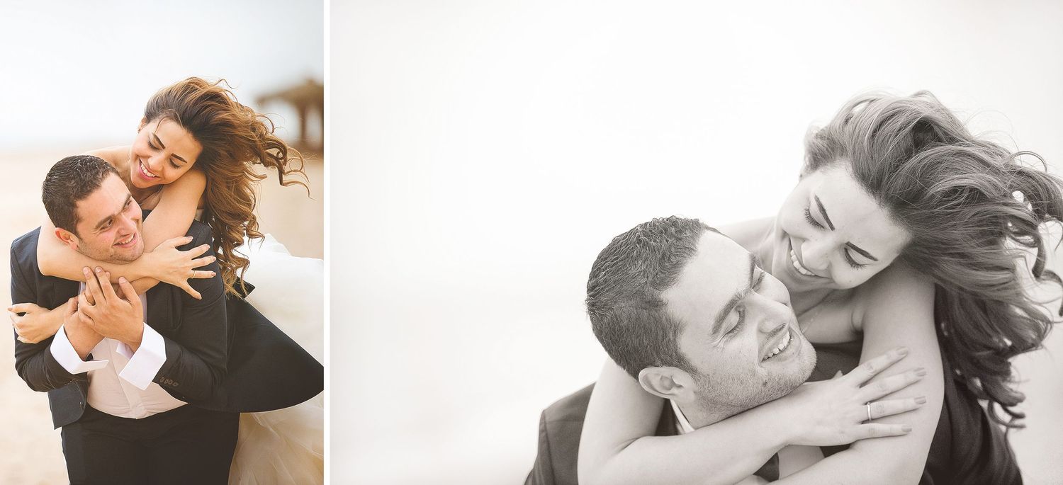 Black and white romantic portrait series showing intimate moments.