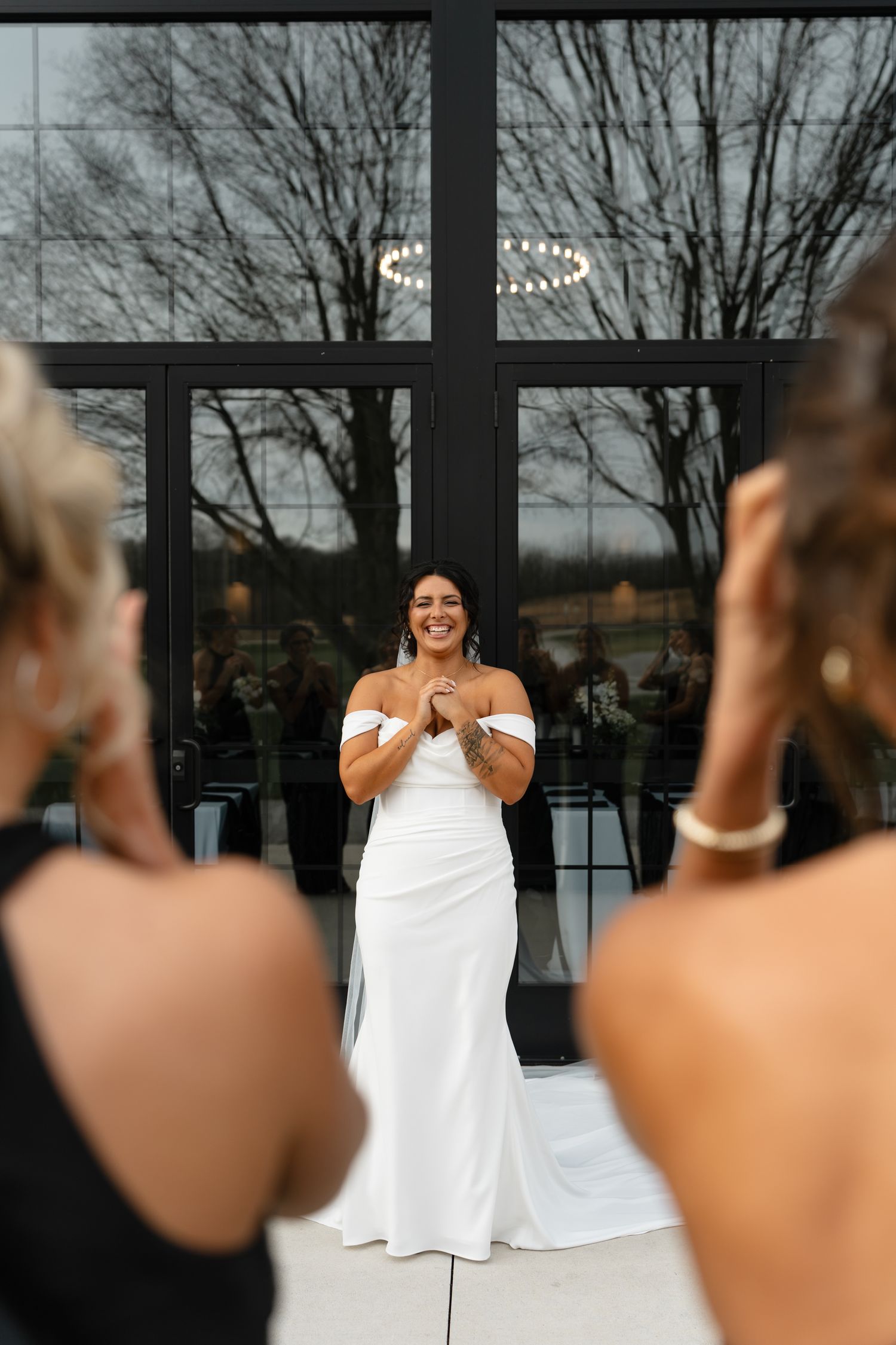 bride smiling