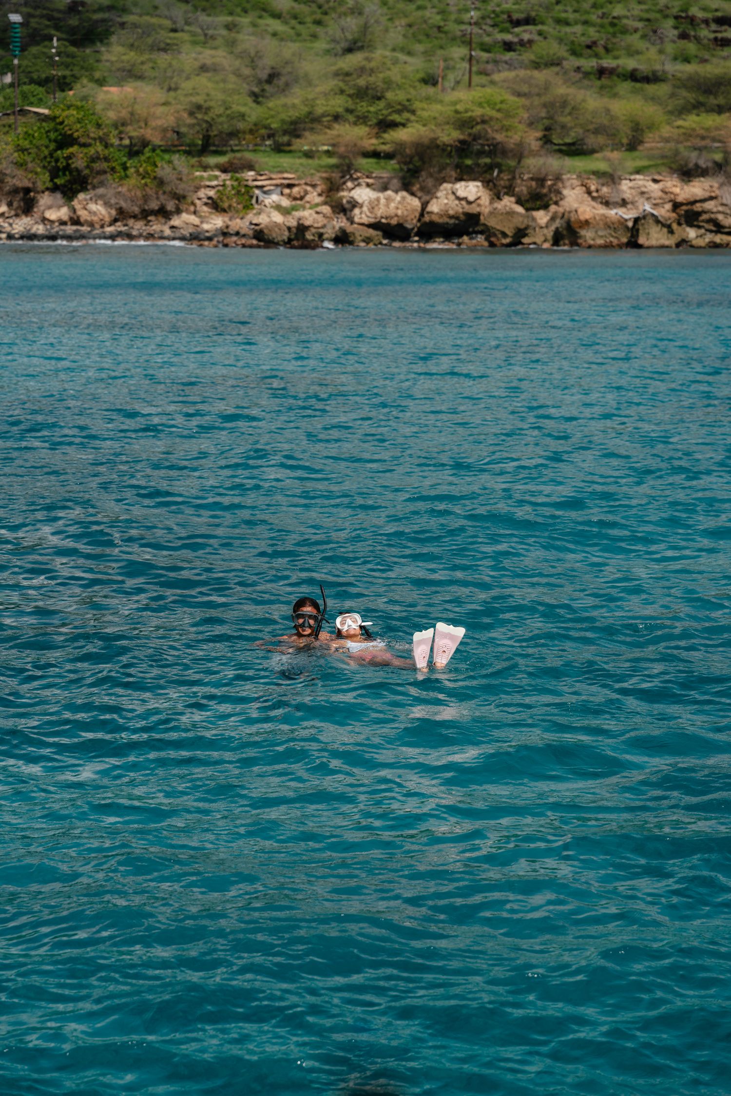 couple swimming