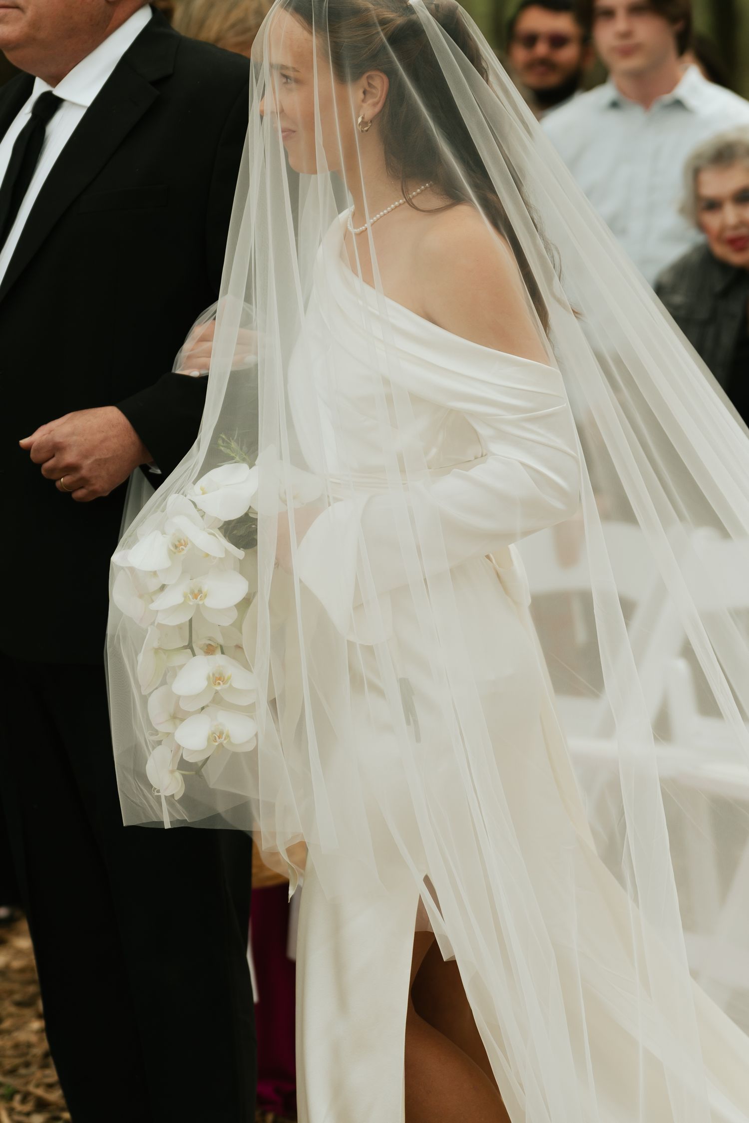 bride walking down aisle