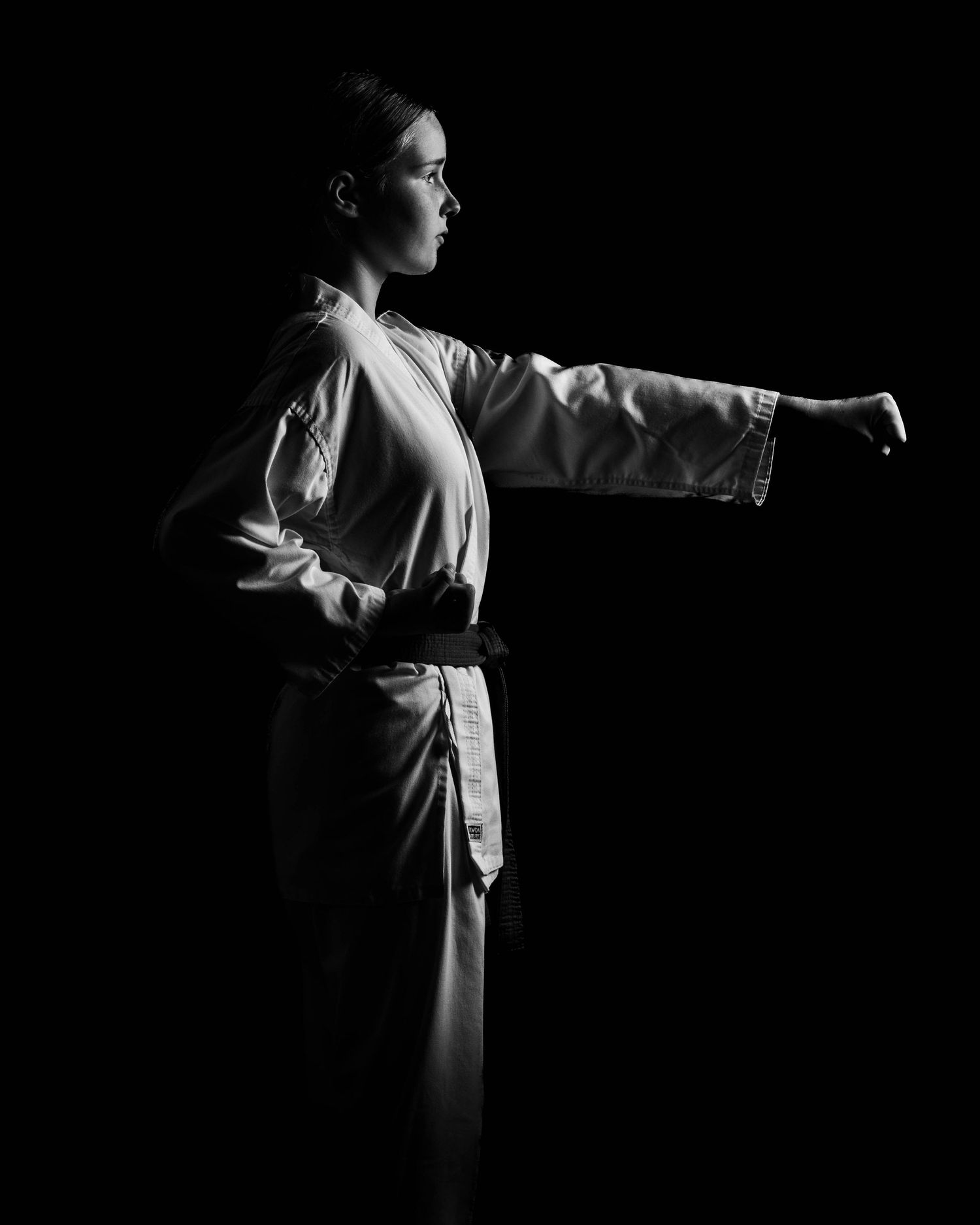 Karate, kovos menai, karate portretai, sporto fotografija