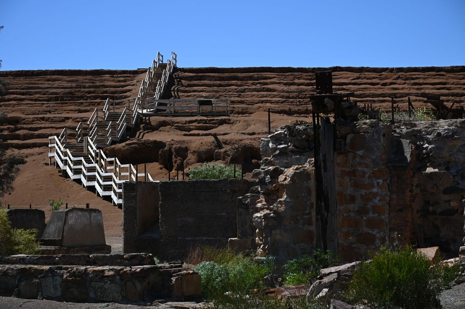 The desert-like landscape of exhausted copper mines, visited only by the curious traveler and occasional lizard