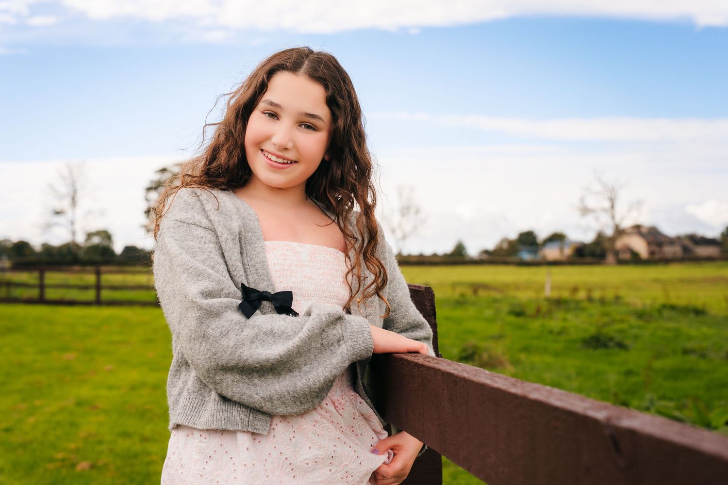Candid moments captured against a backdrop of rolling hills and stone architecture.BEctive abbey family photographer dublin