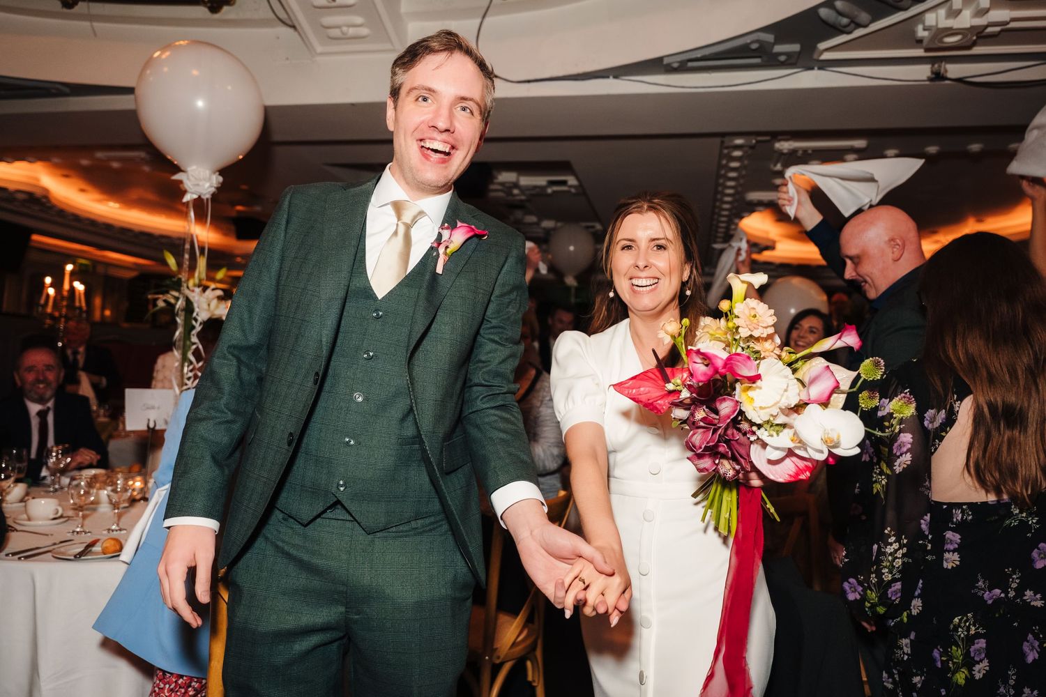 Wedding reception details at the Set Theatre Langton Dublin Wedding Photographer