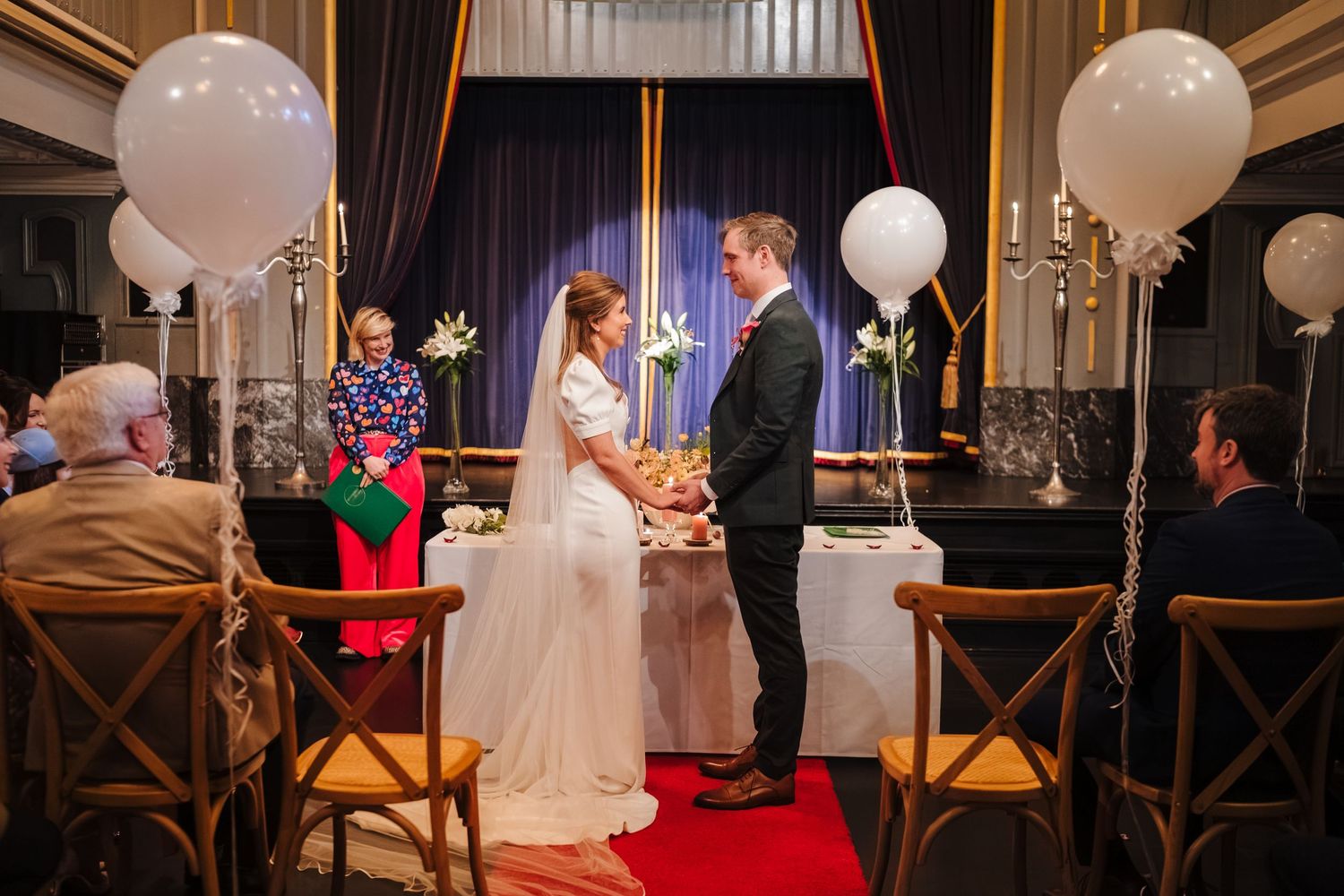 Intimate civil ceremony at the Set Theatre Kilkenny photographed by Dublin wedding photographer