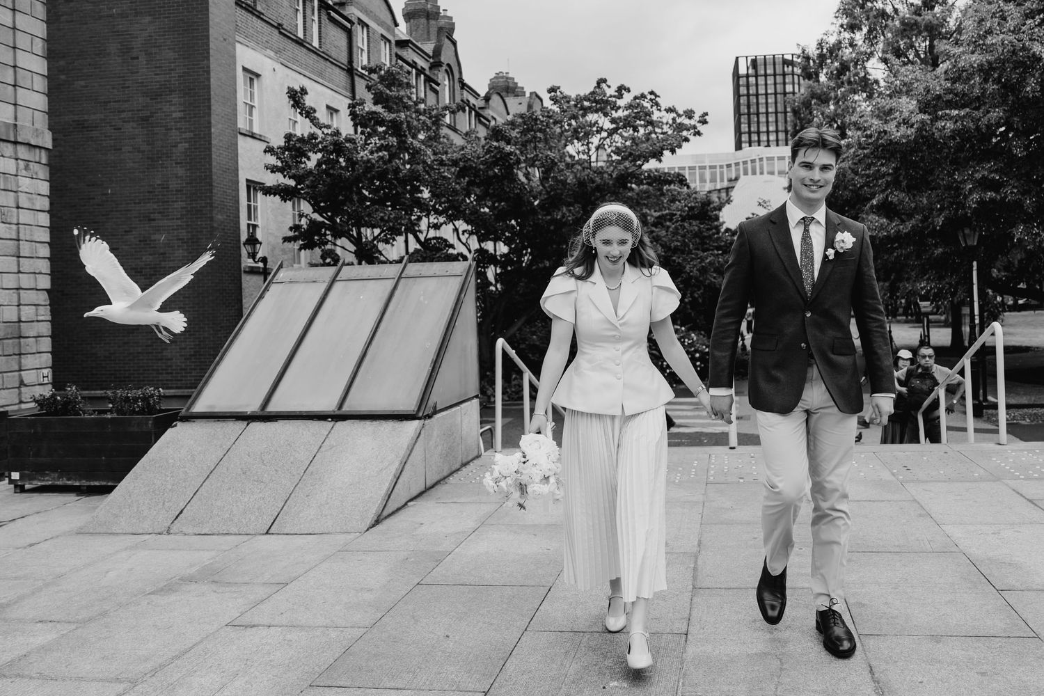 candid natural documentary wedding photographer dublin trinity college city