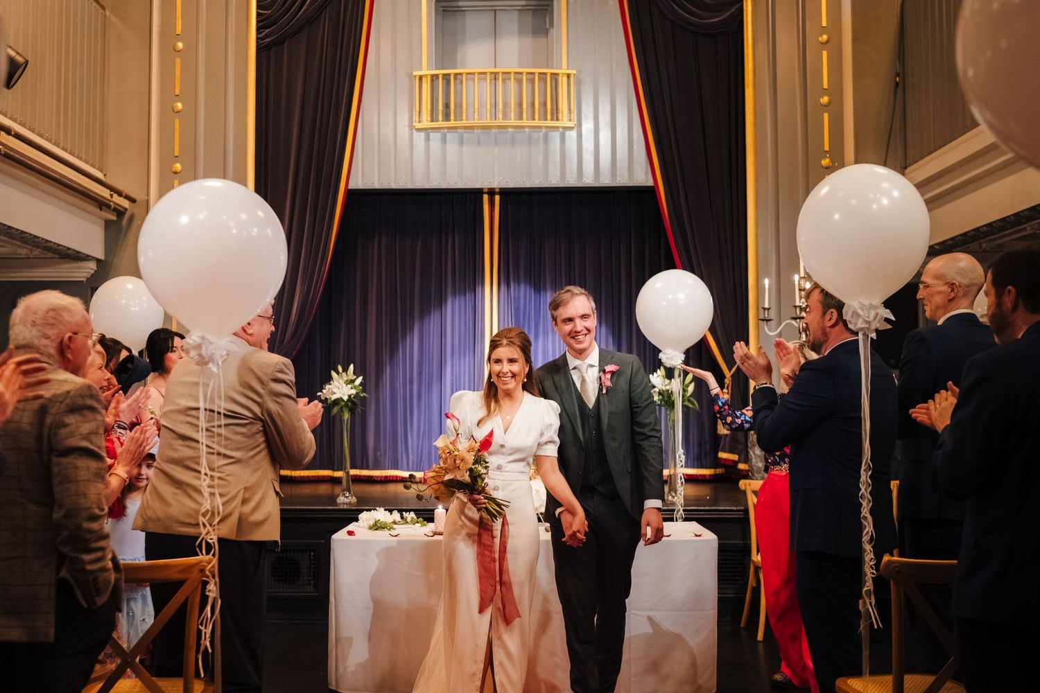 Intimate civil ceremony at the Set Theatre Kilkenny photographed by Dublin wedding photographer
