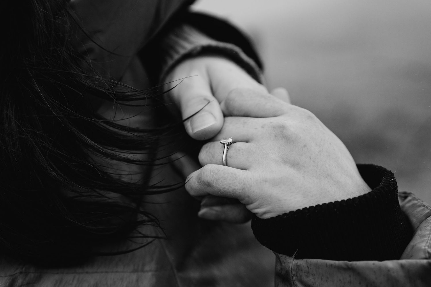 Black and white photographs depicting intimate moments between two people in close proximity. PHOTOGRAPHER Dublin ireland