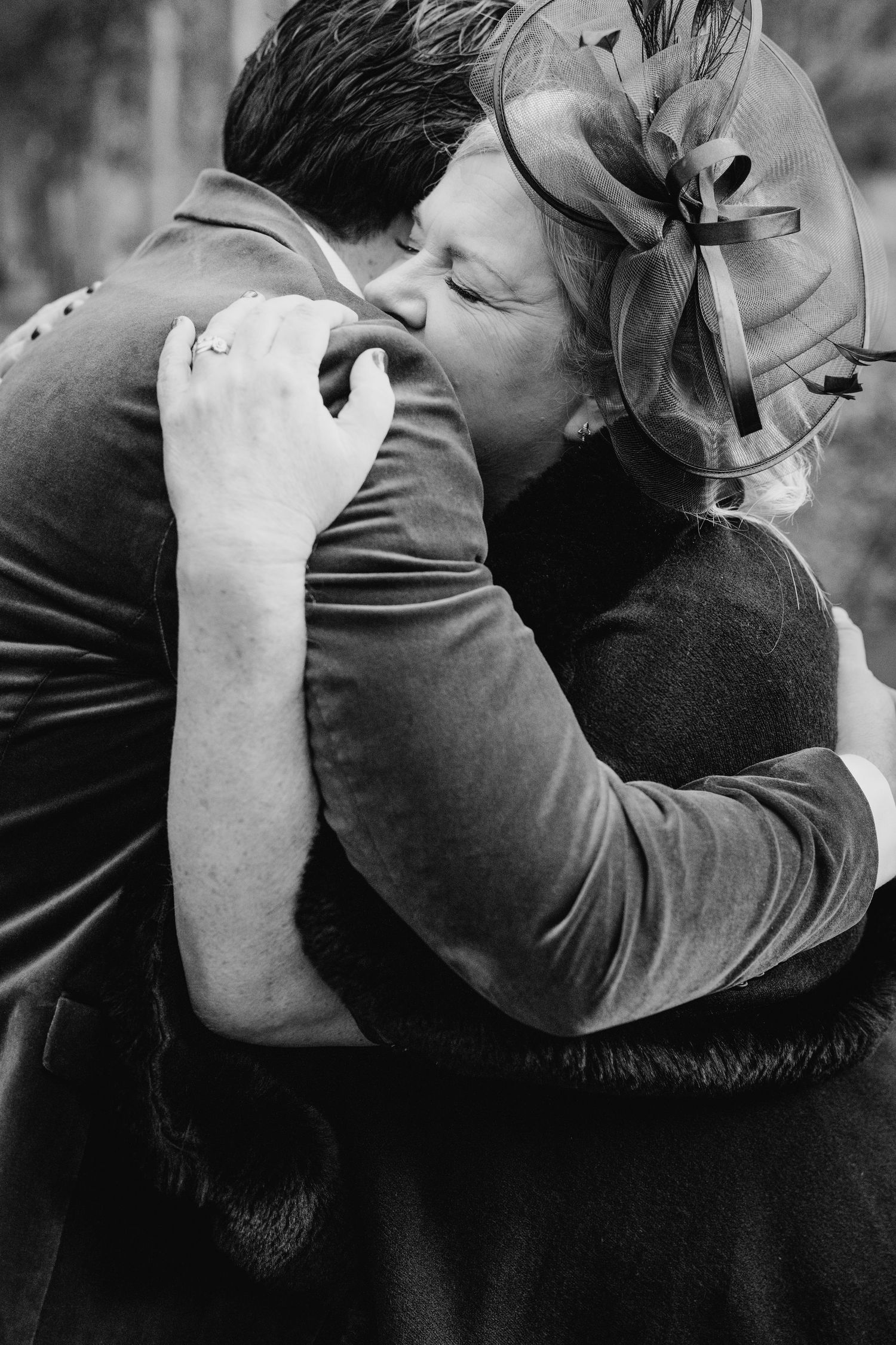 Black and white intimate wedding photos showing tender romantic moments between a couple. Stephens green club dublin Wedding photographer