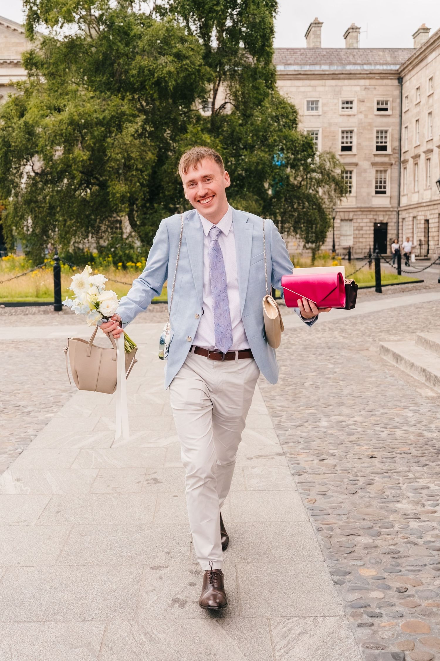 candid natural documentary wedding photographer dublin trinity college city
