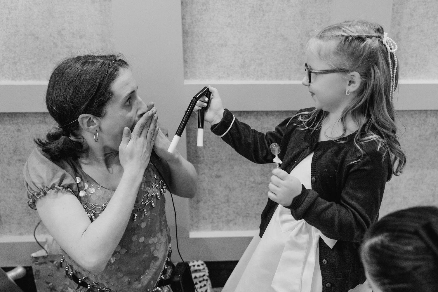 Black and white series of candid emotional moments at a celebration.  Wedding PHOTOGRAPHER Trim Castle