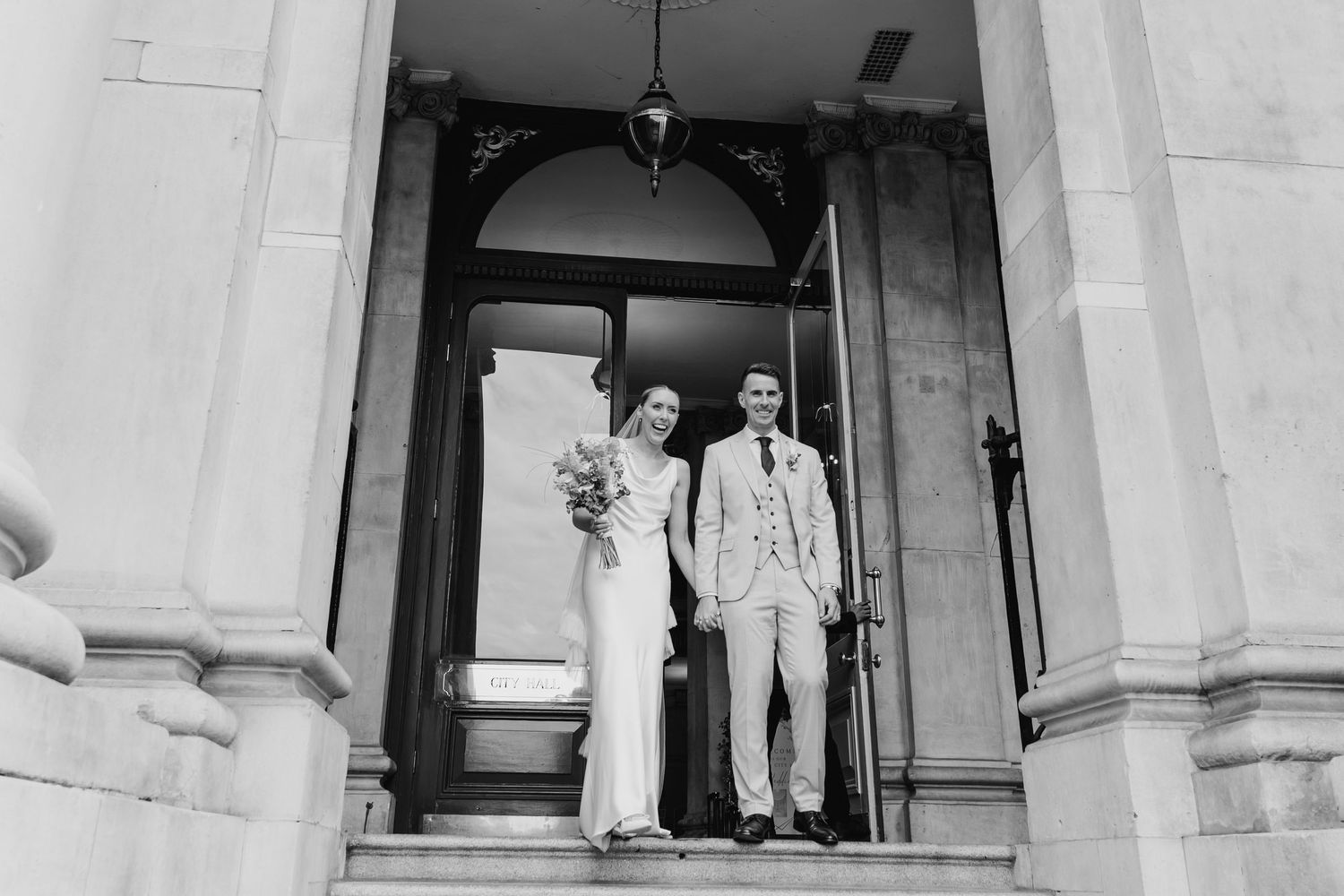 Dublin wedding photographer Candid City hall