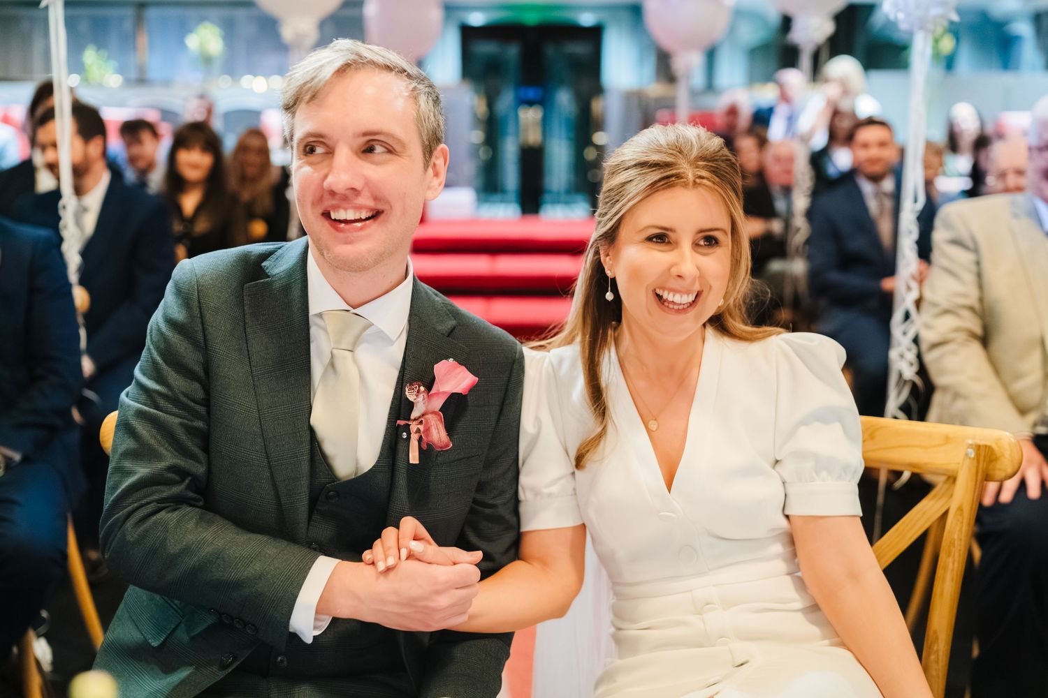 Intimate civil ceremony at the Set Theatre Kilkenny photographed by Dublin wedding photographer