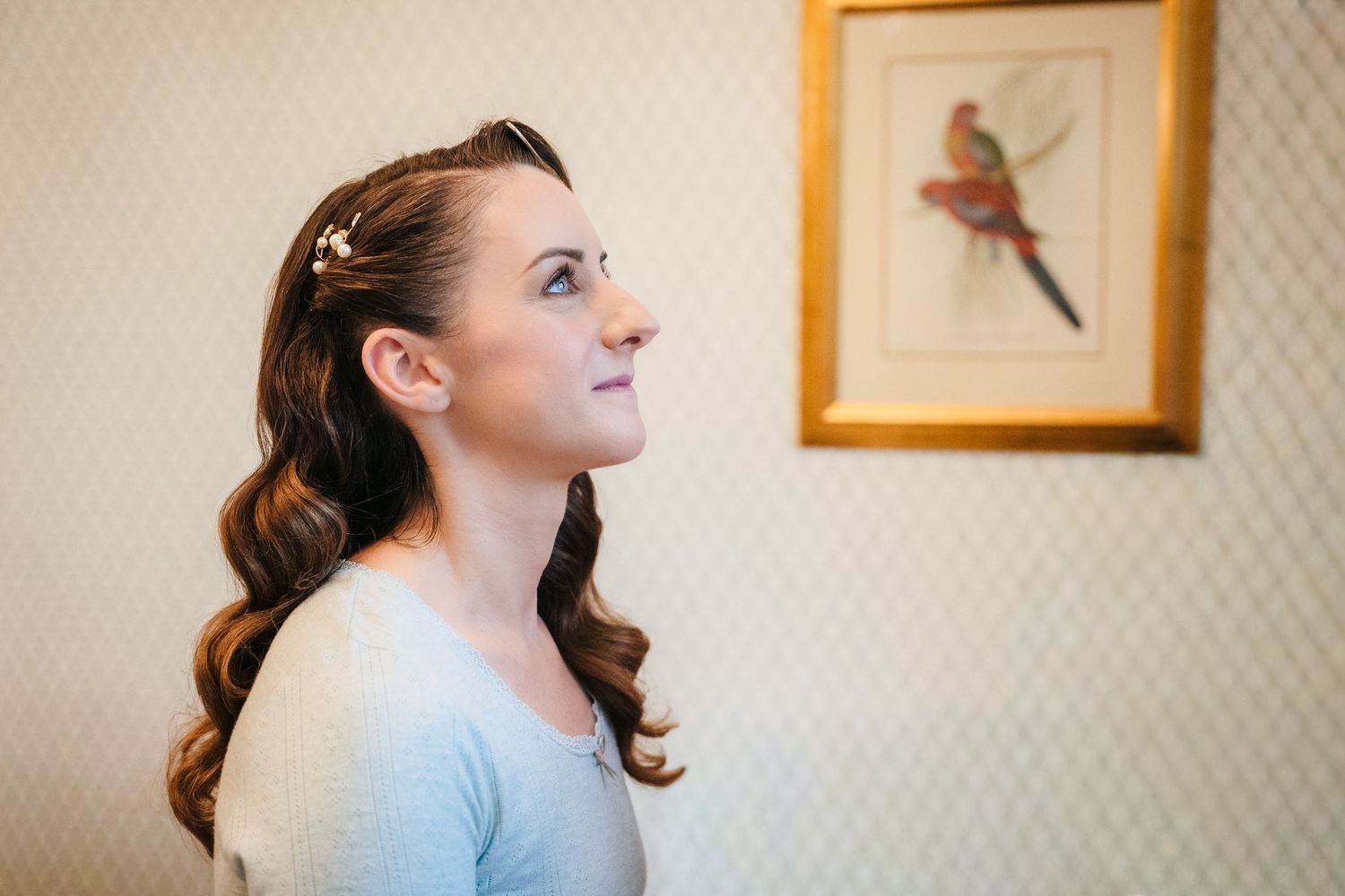 A bridal preparation scene showing elegant getting ready moments in soft natural light.