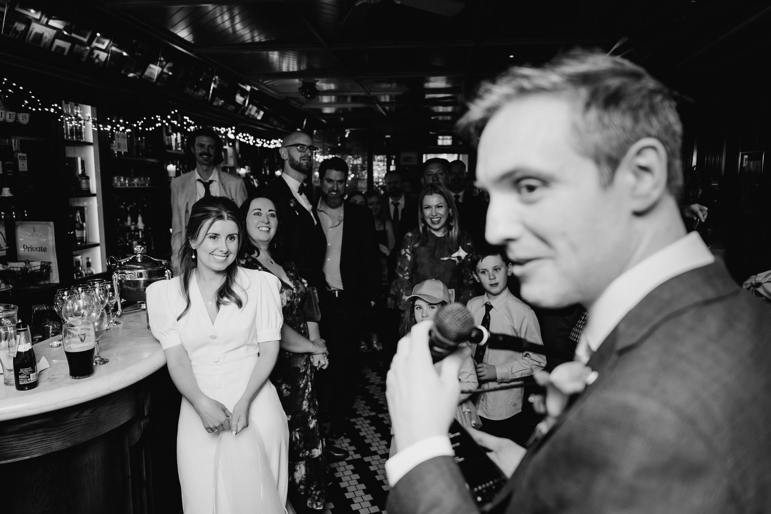 Bridie's Bar and General Store Langtons Hotel Kilkenny wedding reception
Dublin wedding photographer