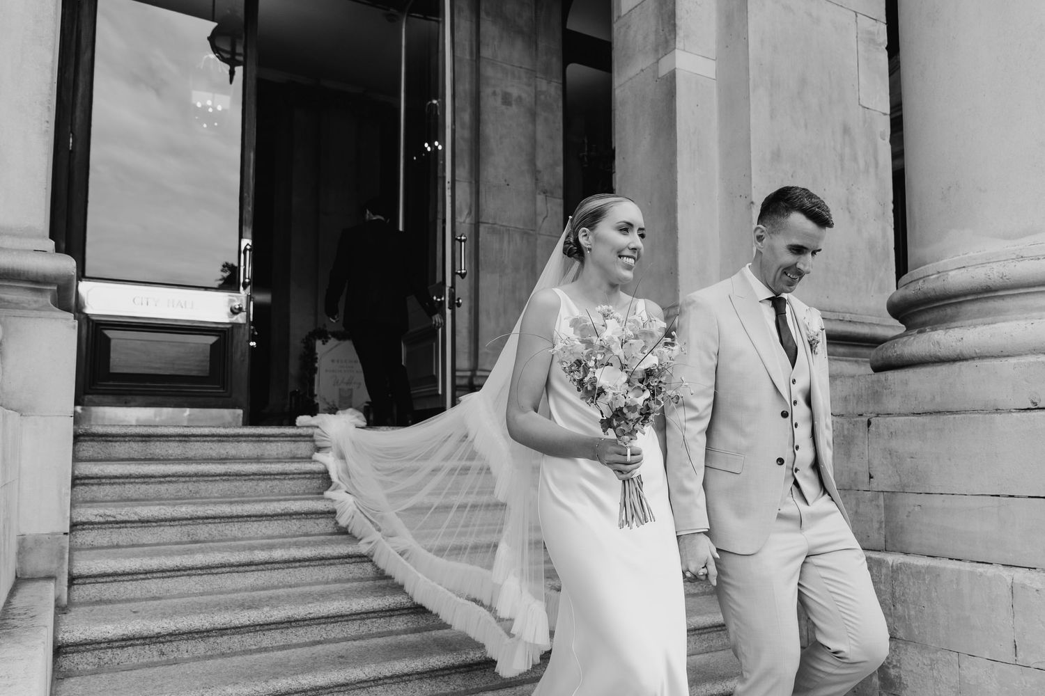 Dublin wedding photographer Candid City hall