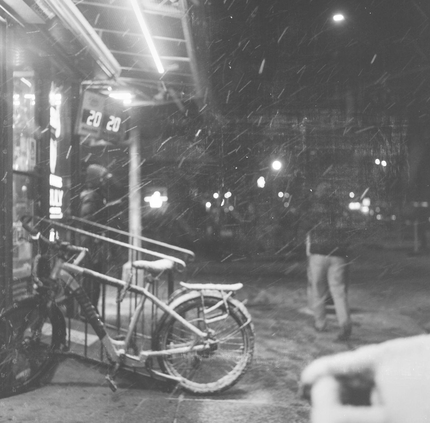 NY street photography, black and white film photography