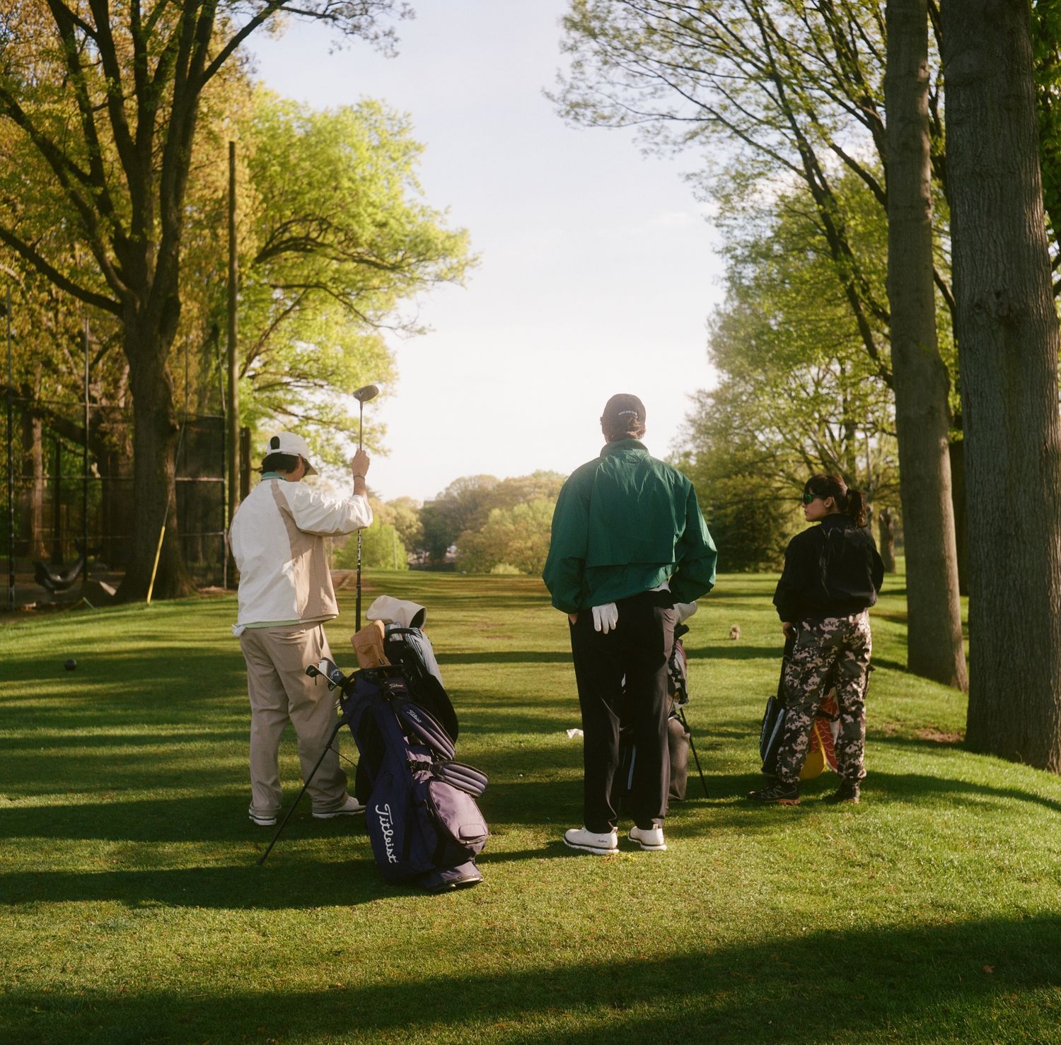 Golf film photography shot on Rolleiflex with Kodak Portra 400, at Silver Lake golf course in Staten Island NY.