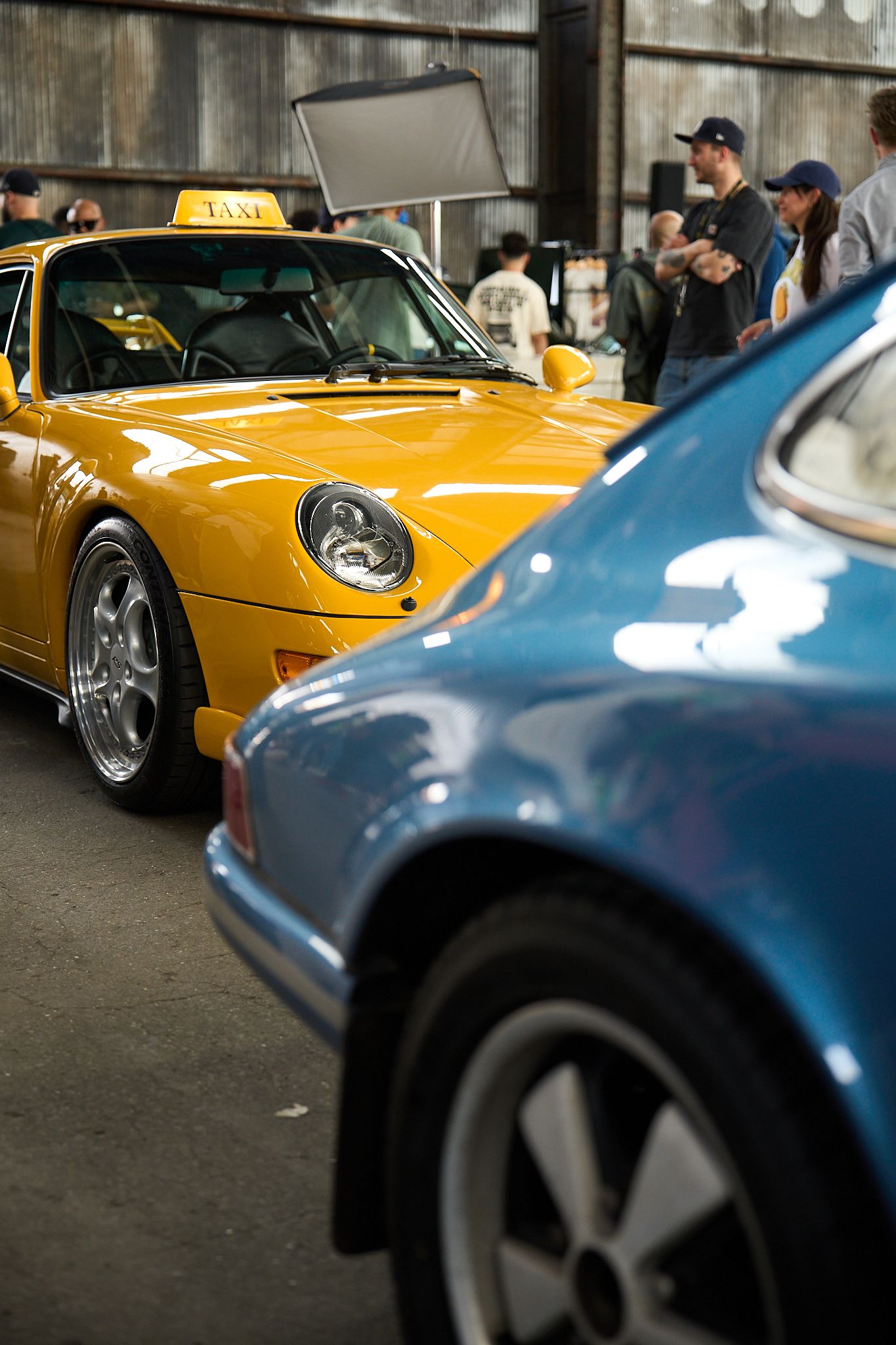 car photography, Yellow Porsche