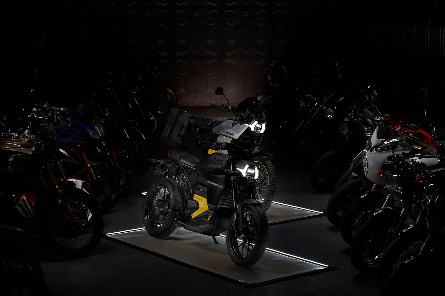 Can-Am Electric motorcycles photographed at Gotham Depot Moto in Brooklyn, NY.
