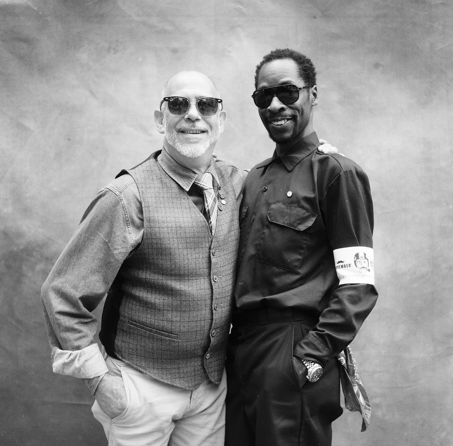 black and white portrait, gentlemen's ride NY 2025 film photography