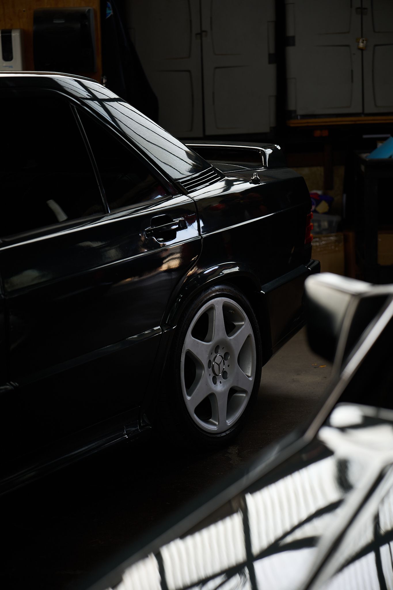 car photography, wheels of a vintage Mercedes car
