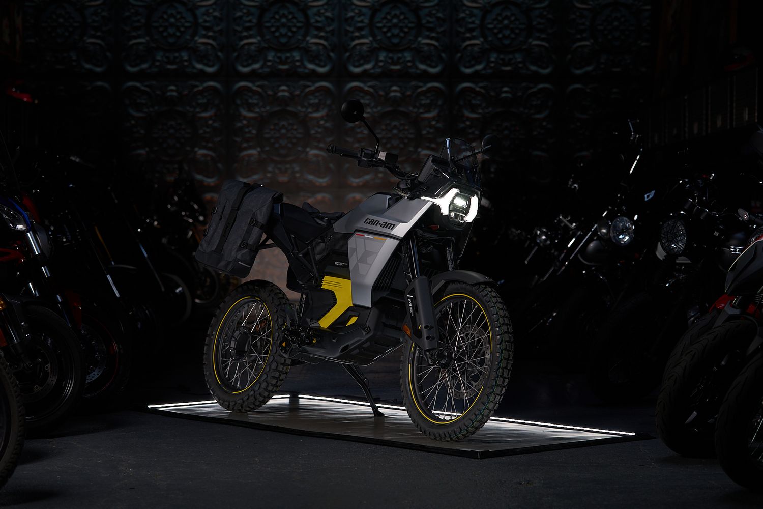 Can-Am Electric motorcycles photographed at Gotham Depot Moto in Brooklyn, NY.