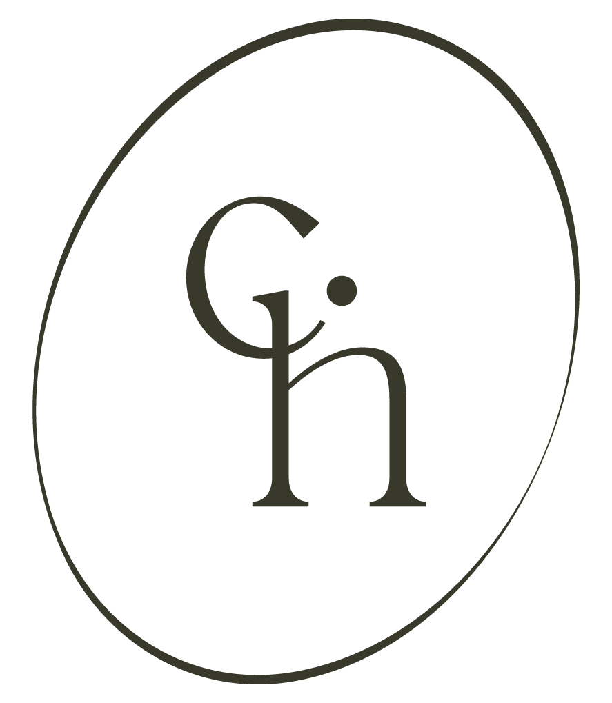 Minimalist black and white circular icons with letters and numbers arranged in a horizontal row.