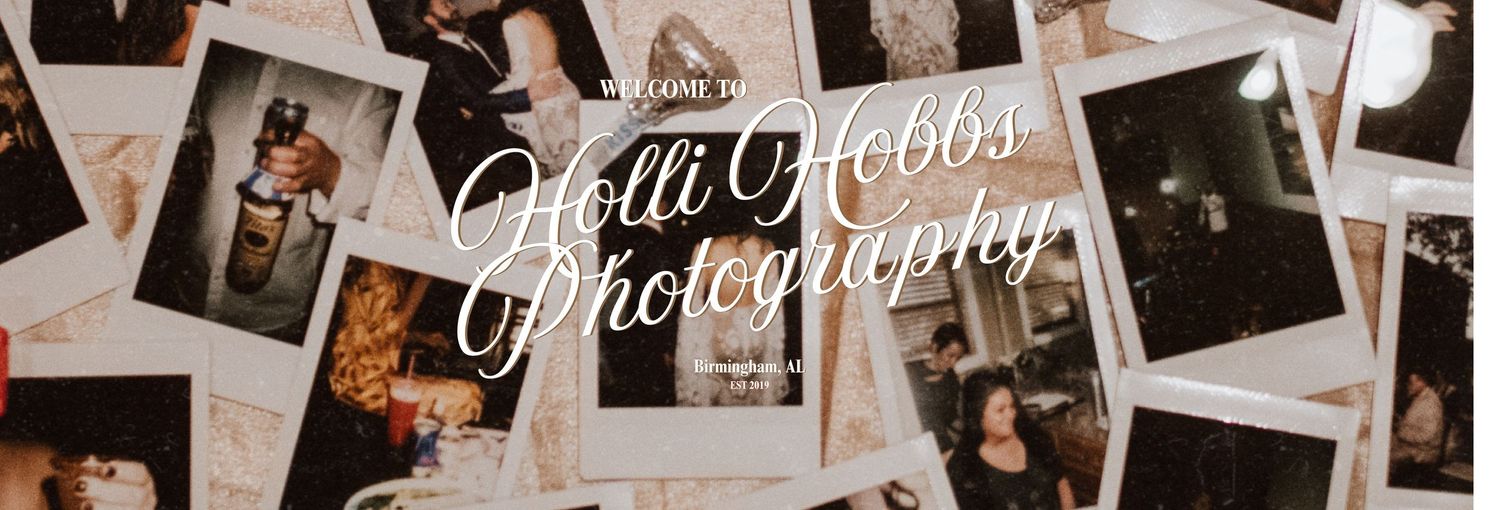 Polaroid photos by Holli Hobbs photography for a couples wedding day included in all packages