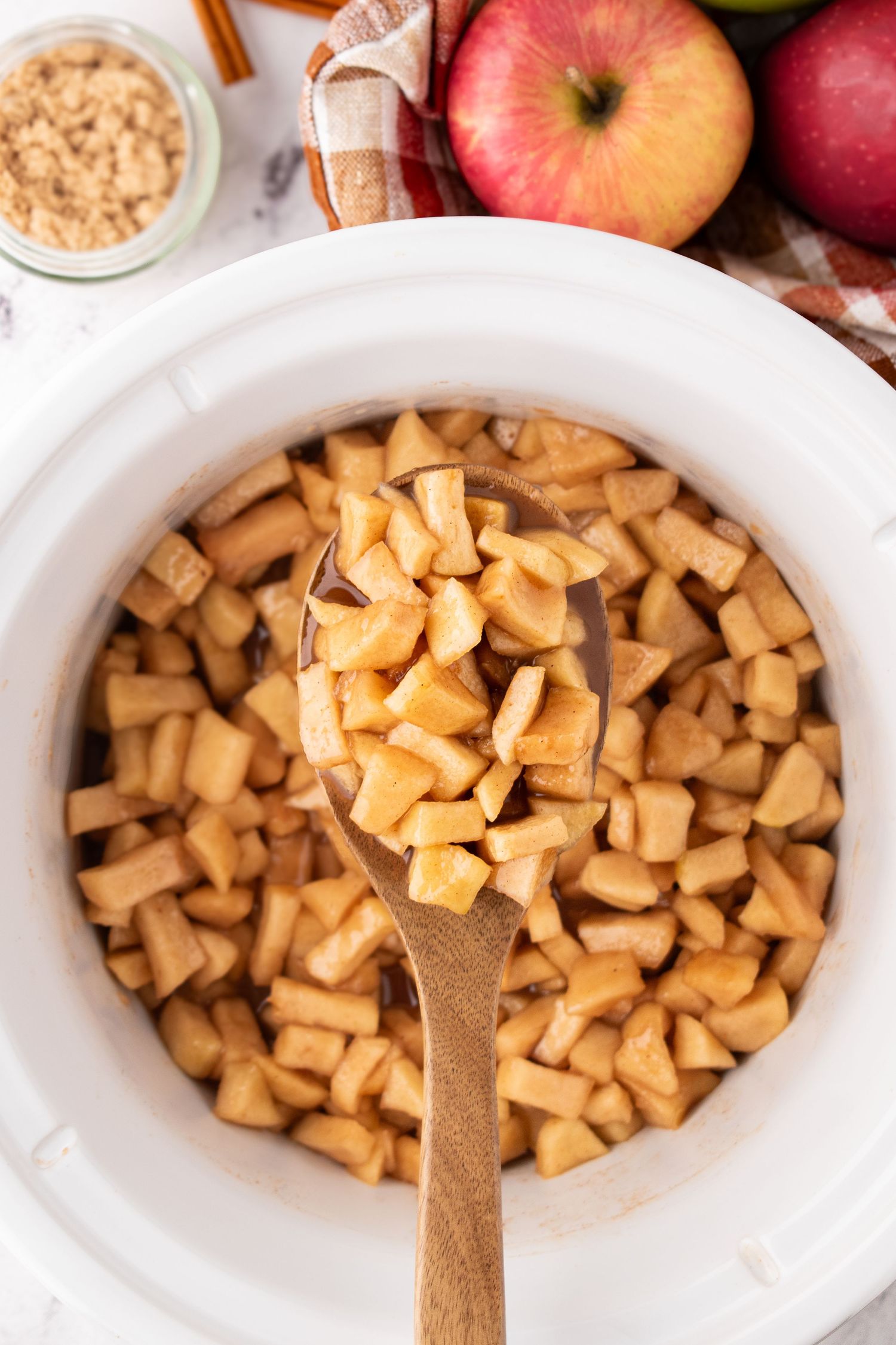 slow cooker apple filling