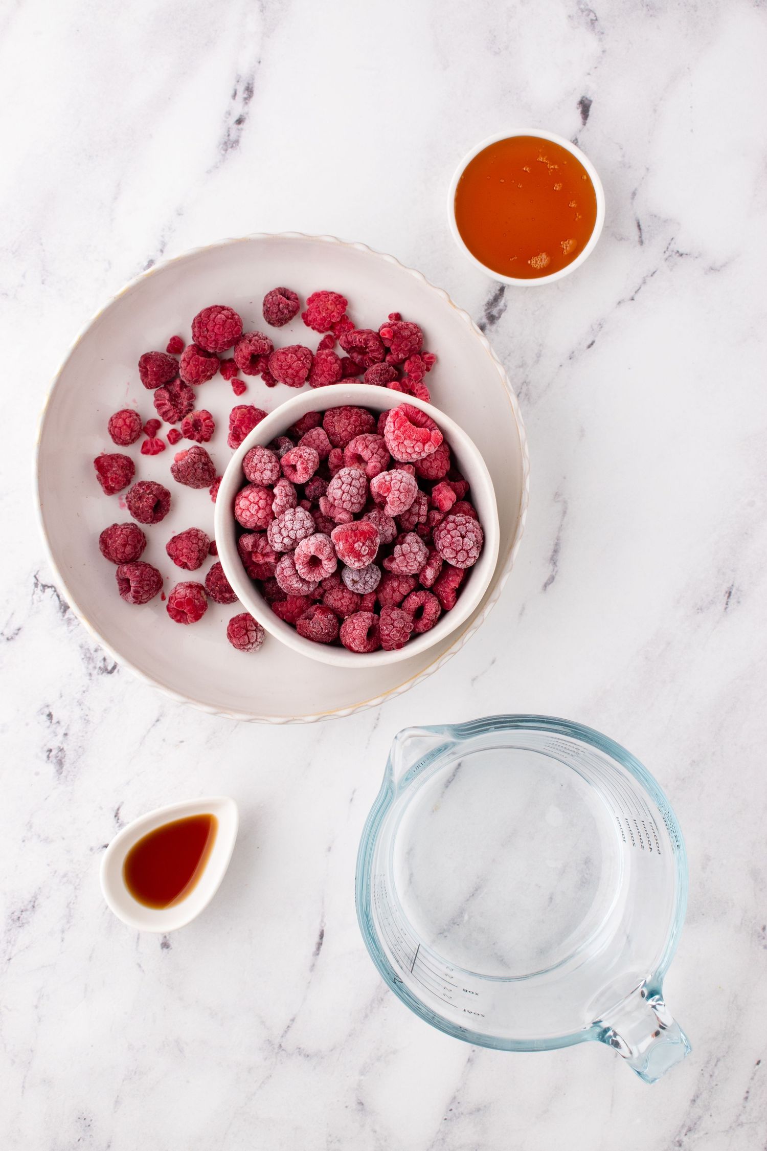 raspberry ingredient shot