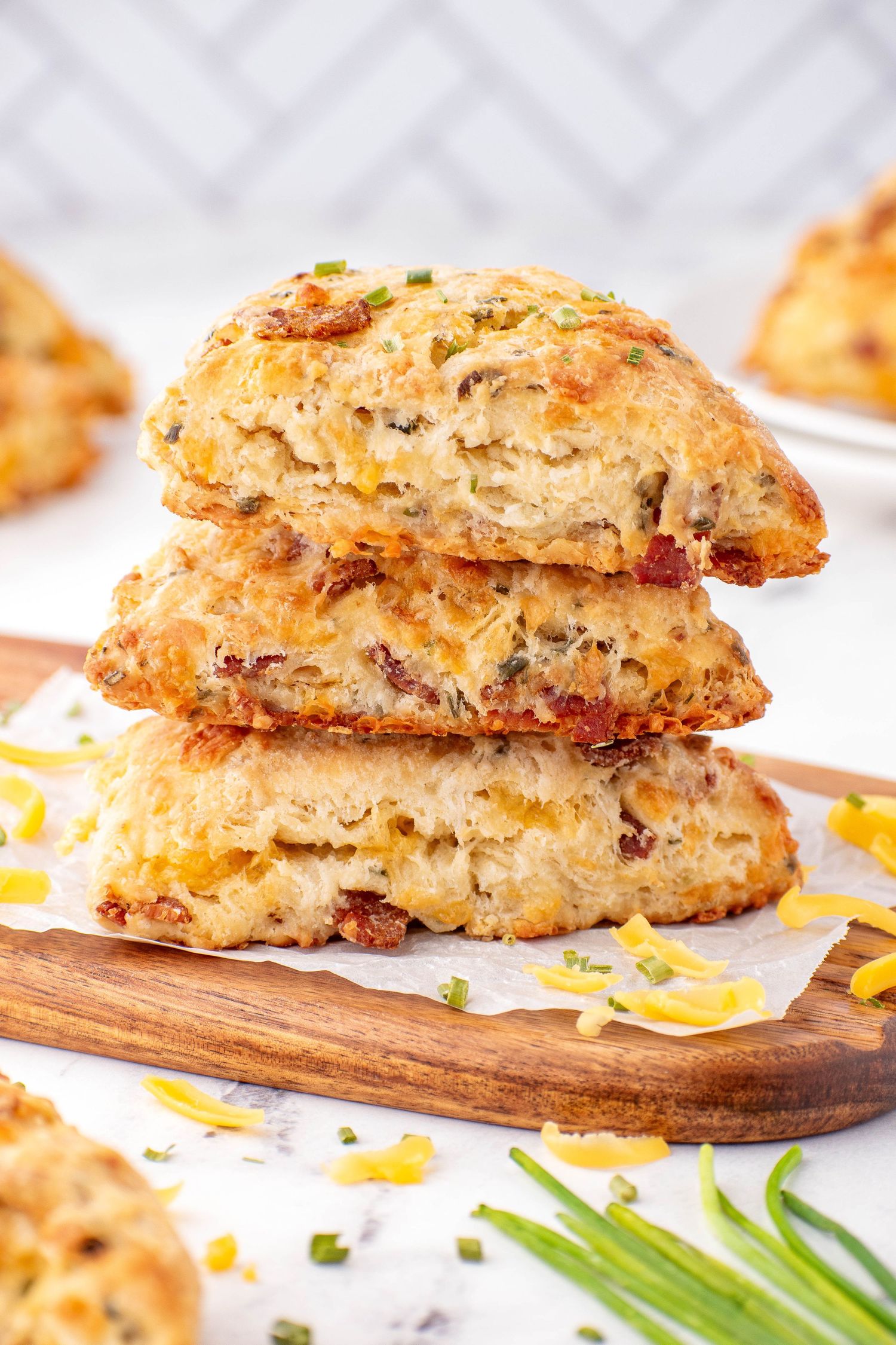 bacon cheddar green onion scones