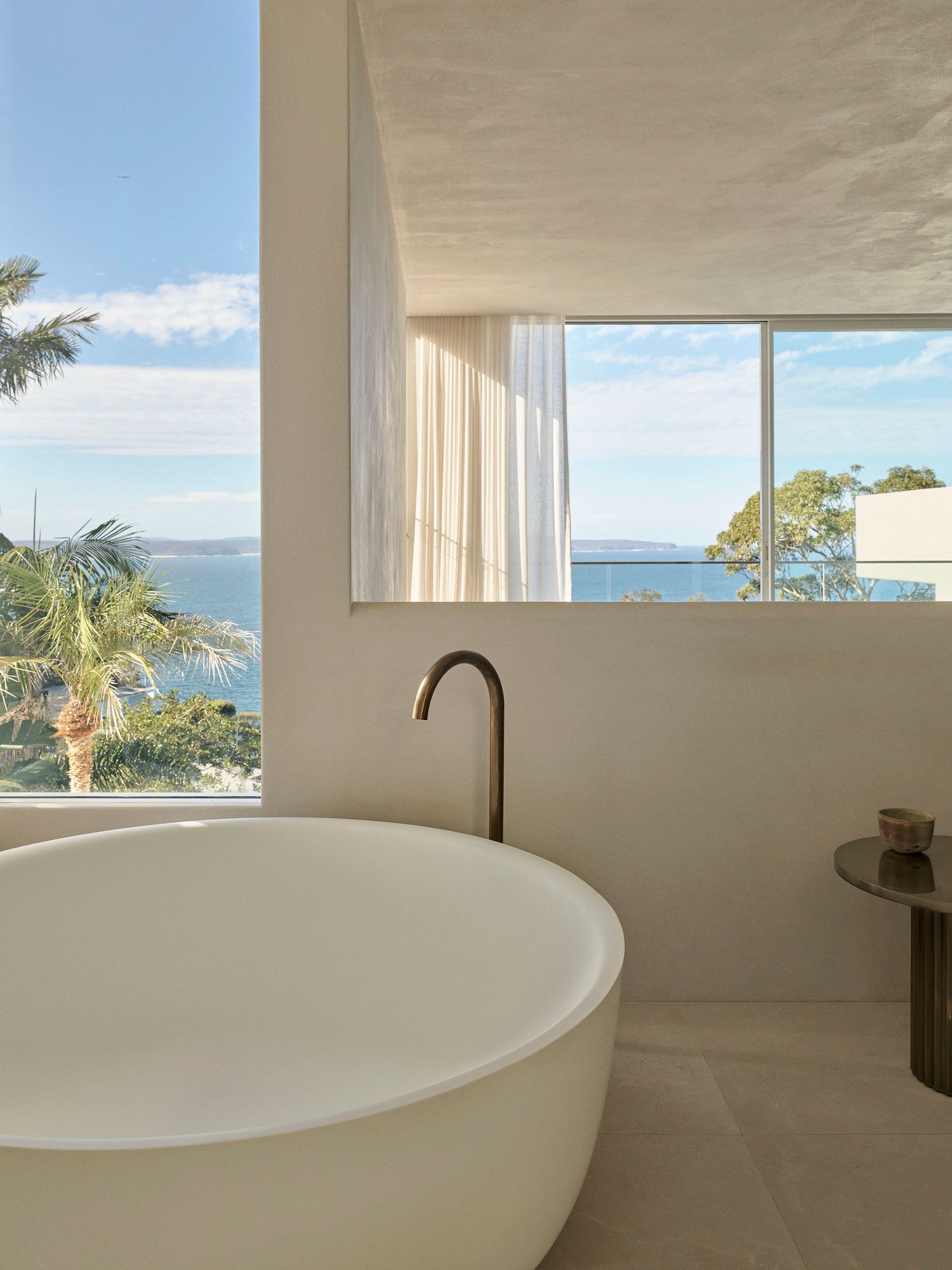 Alaia Palm Beach, bedroom overlooking the ocean.