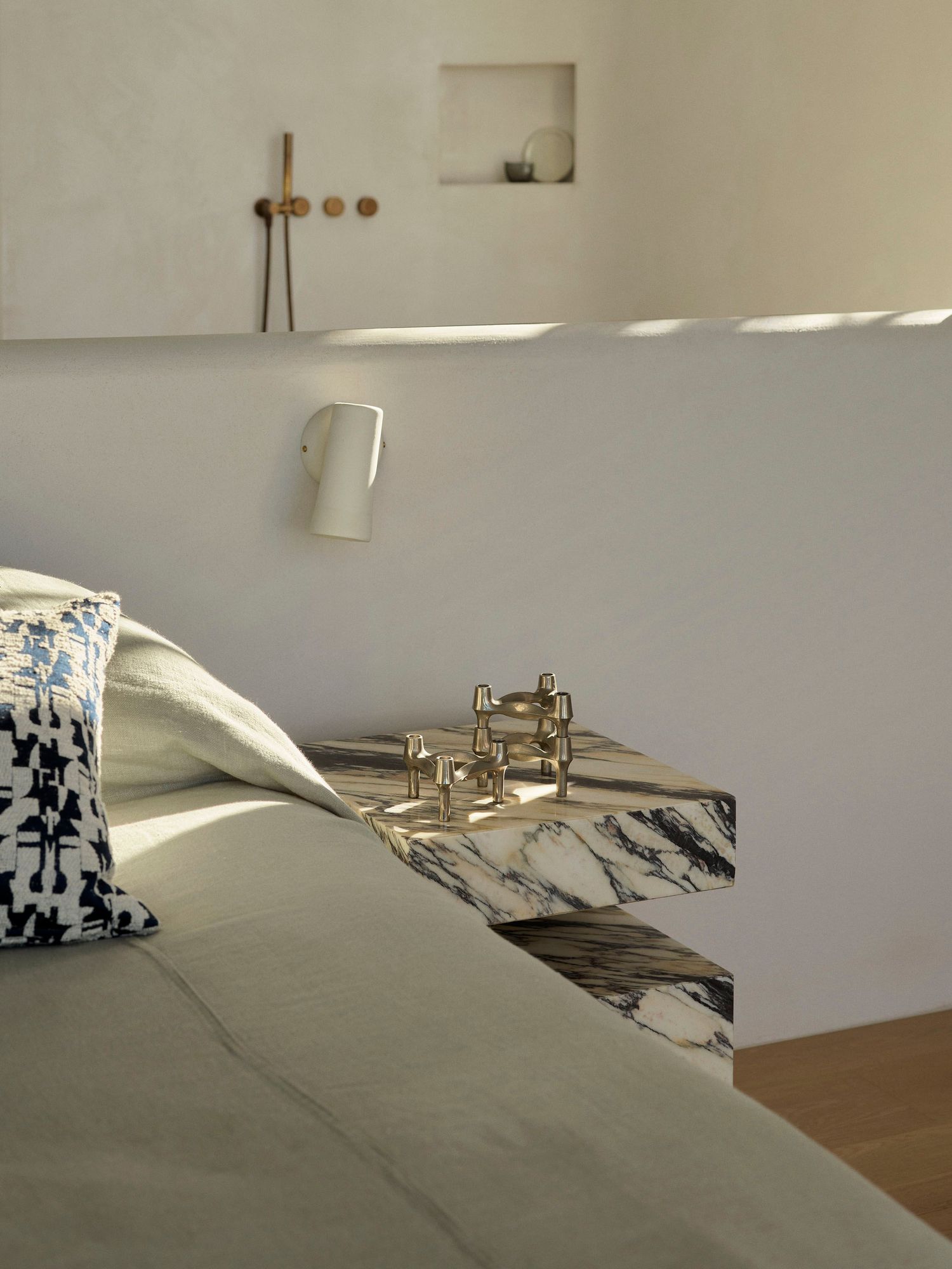 Alaia Palm Beach, bedroom overlooking the ocean.