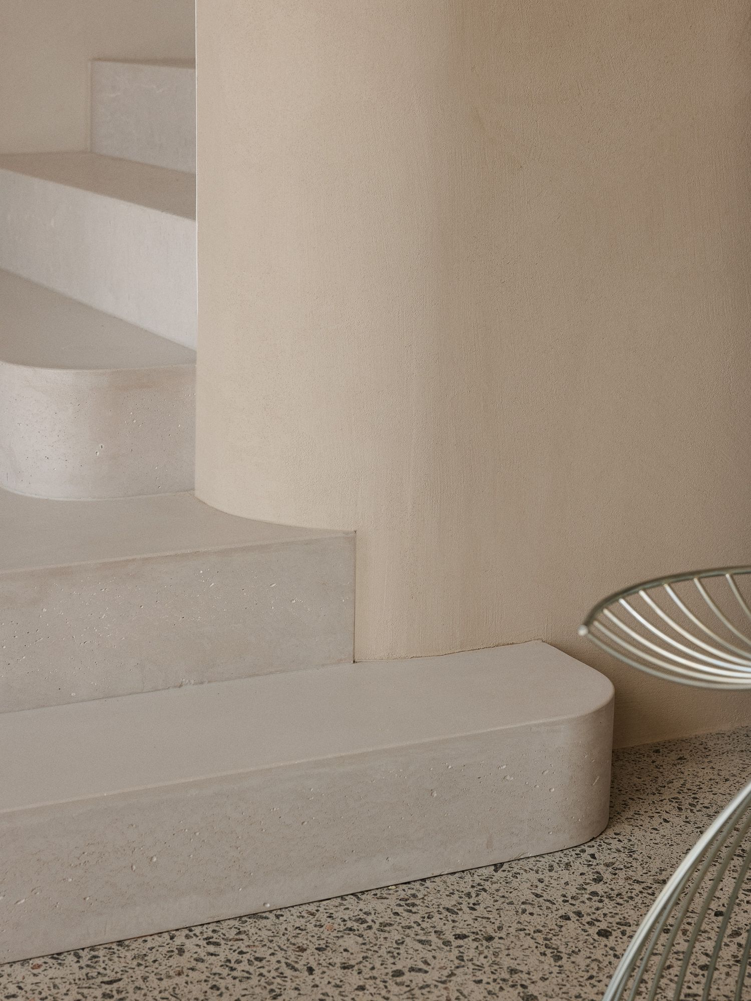 Alaia Palm Beach, up-cycled concrete details.