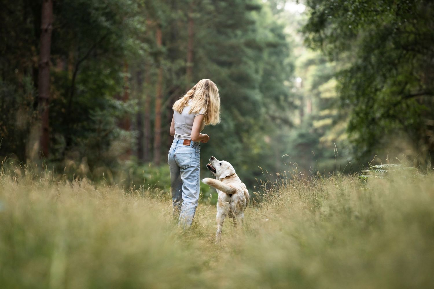 human and dog portrait thetford norfolk