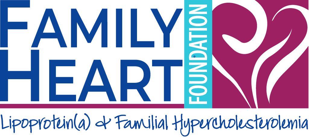 Family Heart Foundation logo supporting Lipoprotein(a) and Familial Hypercholesterolemia awareness.