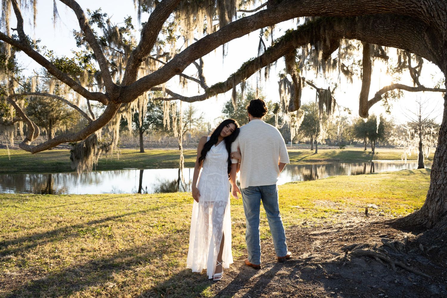 Editorial Save The Date Photography featuring a moody farm landscape at Congaree and Penn in Jacksonville, Florida.