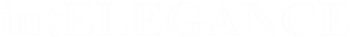 White text logo reading 'intELEGANCE' on black background.