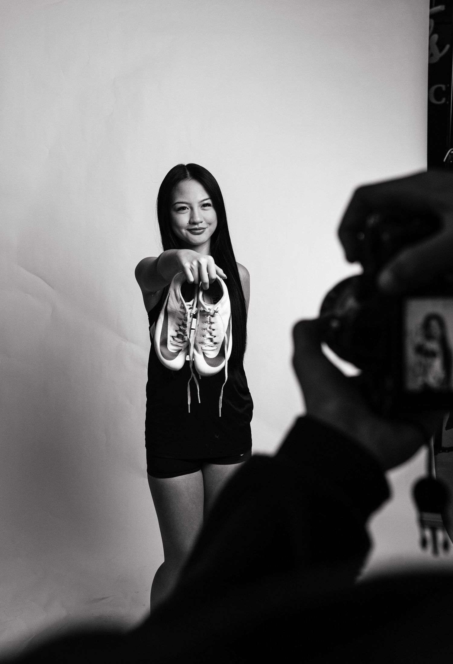 Behind the scenes of Eli Anizor Photography media day at Sunny Hills High School