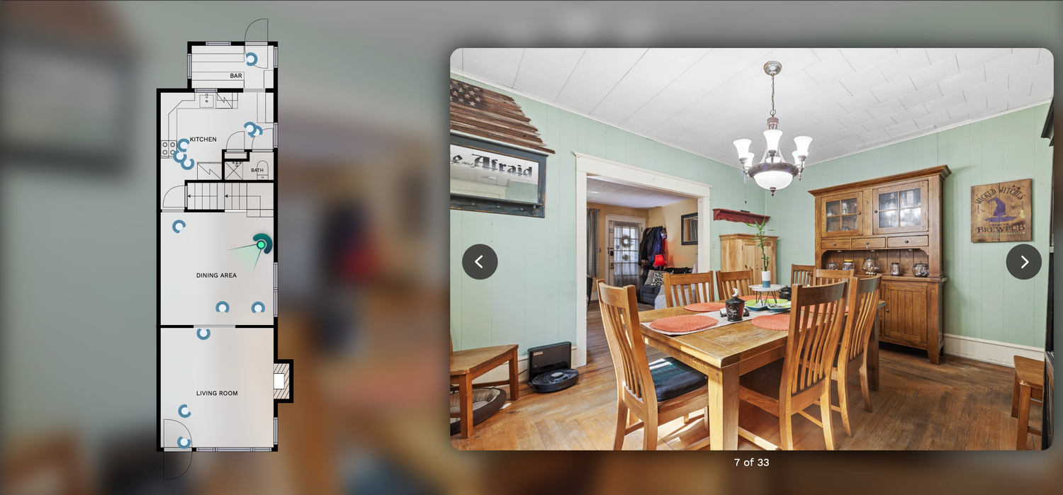 PREMIUM INTERACTIVE FLOOR PLAN in Lehigh valley, Interactive room-by-room tour, Shareable link in Allentown