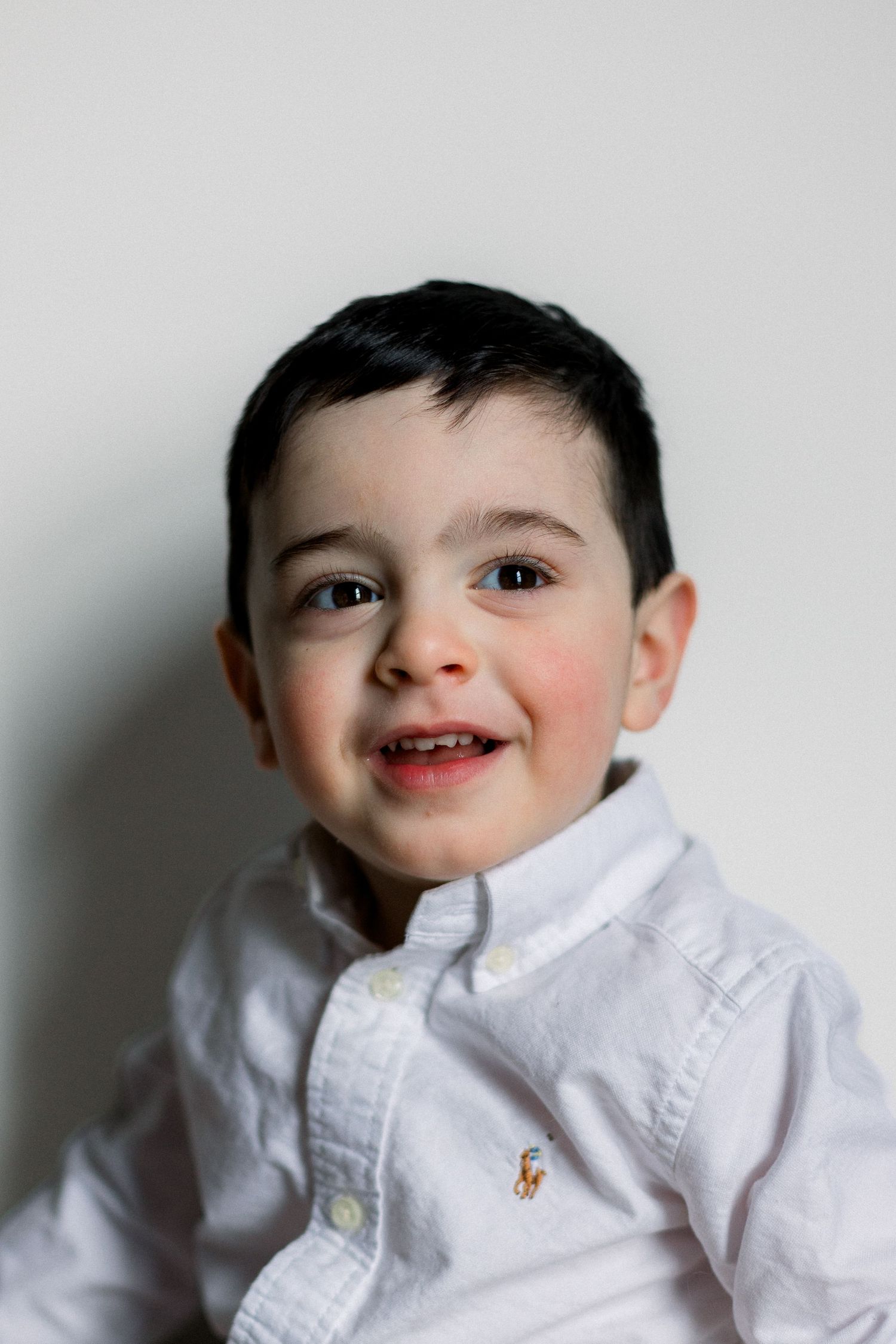 toddler portrait smiling