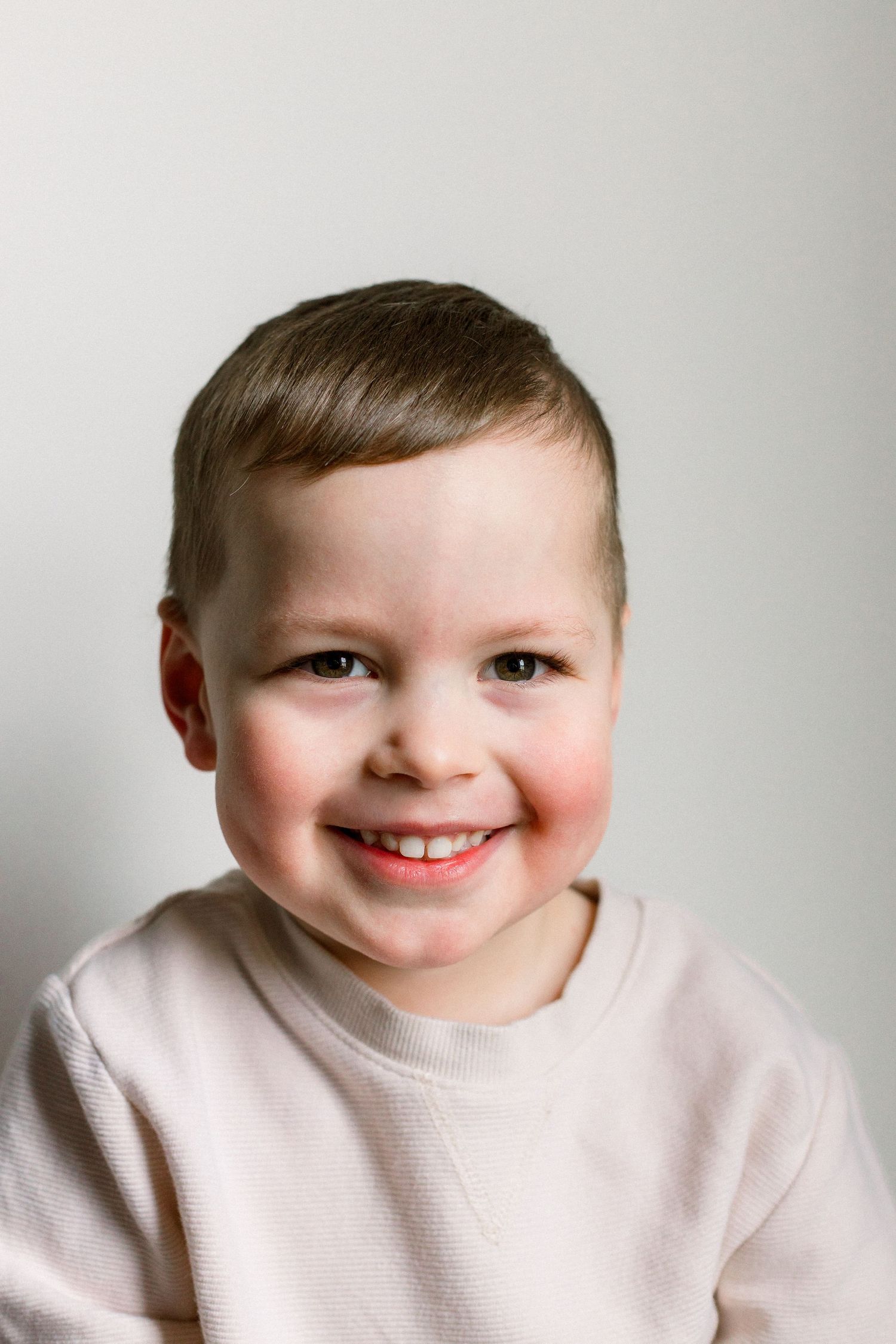 toddler portrait smiling