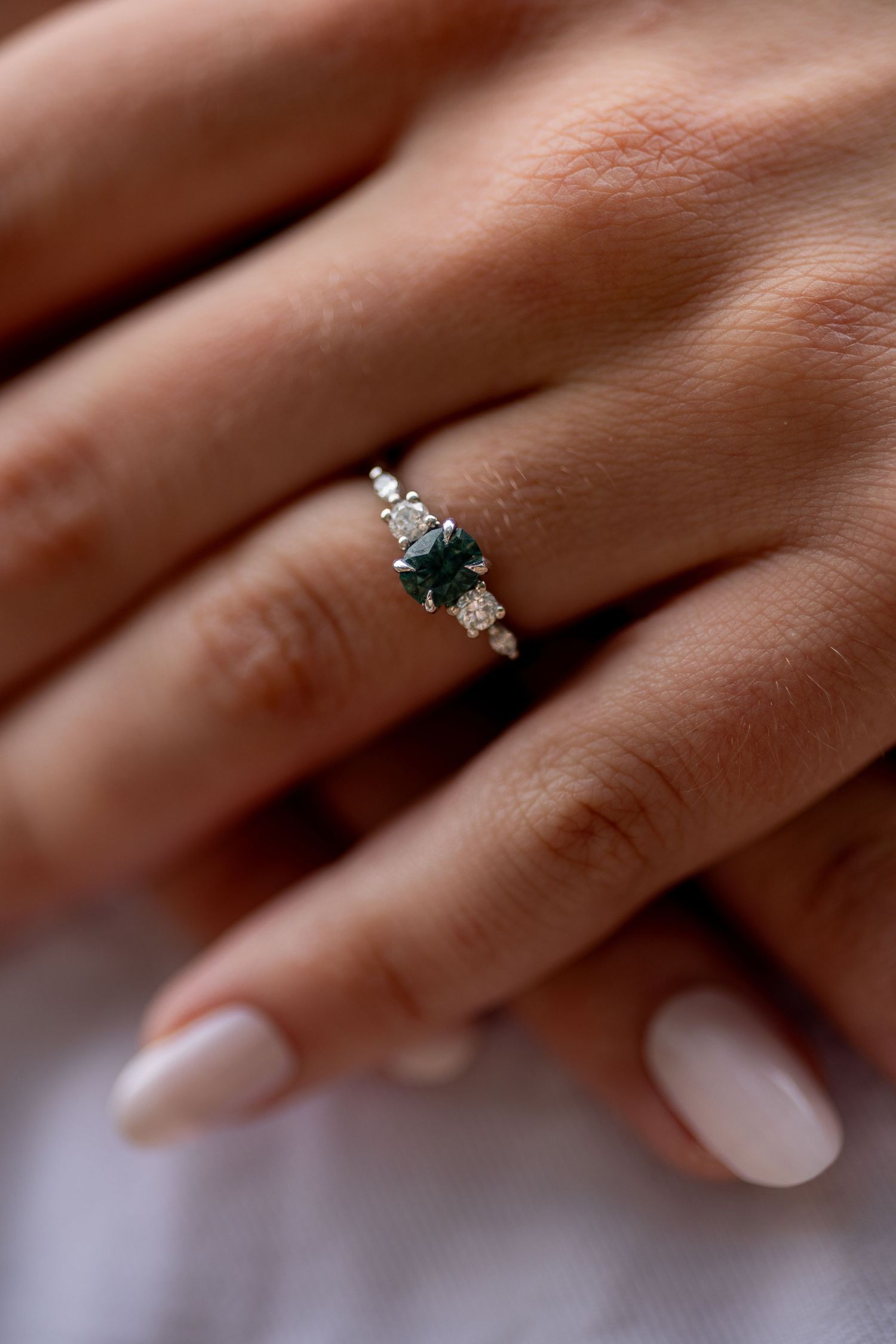 Close up of a stunning engagement ring. Nottingham, Midlands.