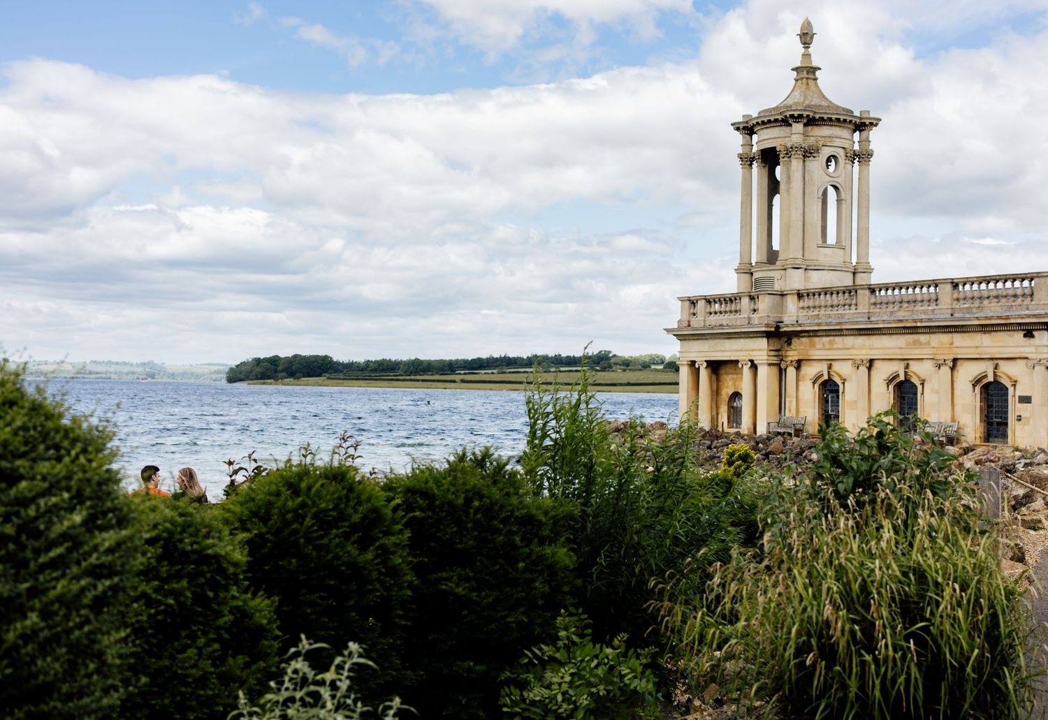 A proposal taking place outside Normanton Church, Rutland.