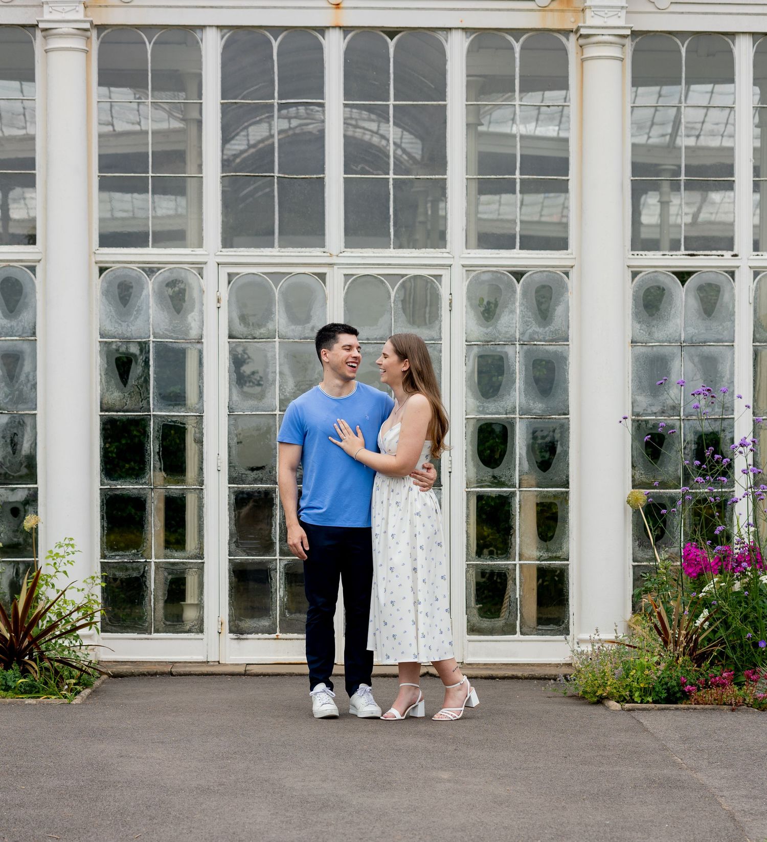 Engagement shoot outside Wollaton Hall, Nottingham.