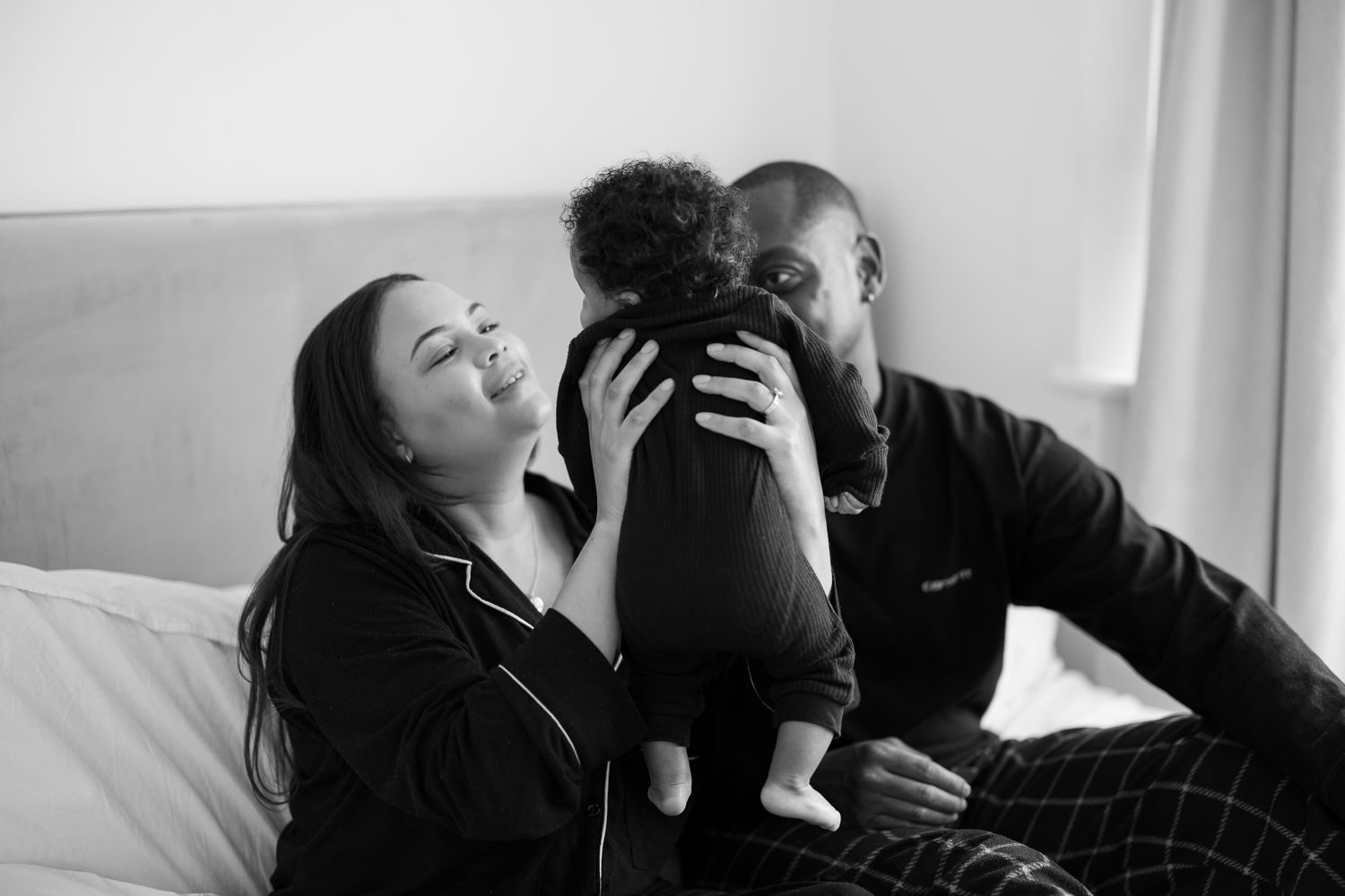 A newborn shoot at the family home. Nottingham, East Midlands.